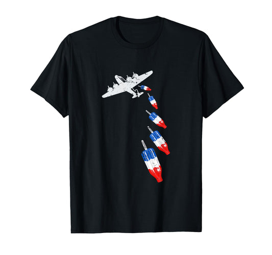 Bomb Pops Ice Cream American Flag T-Shirt - Streetwear Style Unisex - T-Shirt, Sweatshirt, Hoodie