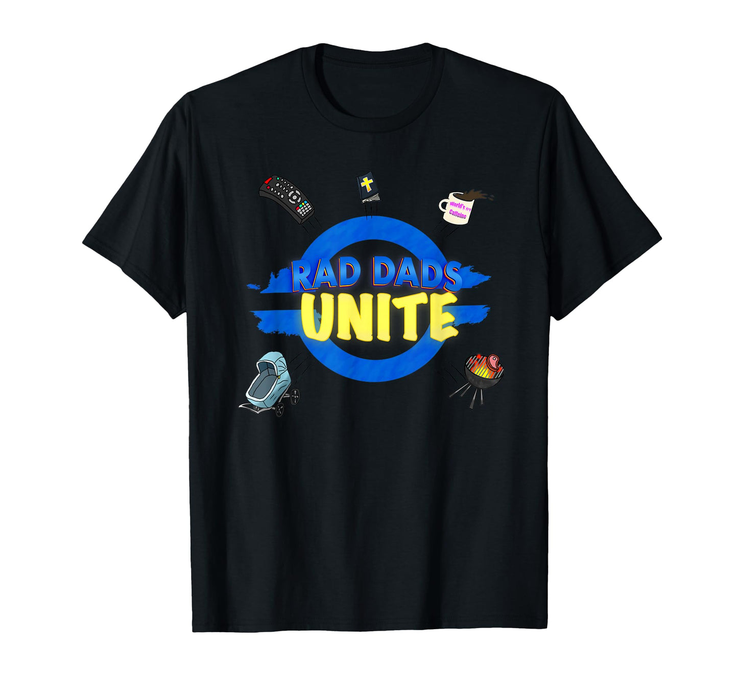 Rad Dads Unite Funny Dads Gift T-Shirt - Custom Art Print for Adults - T-Shirt, Sweatshirt, Hoodie