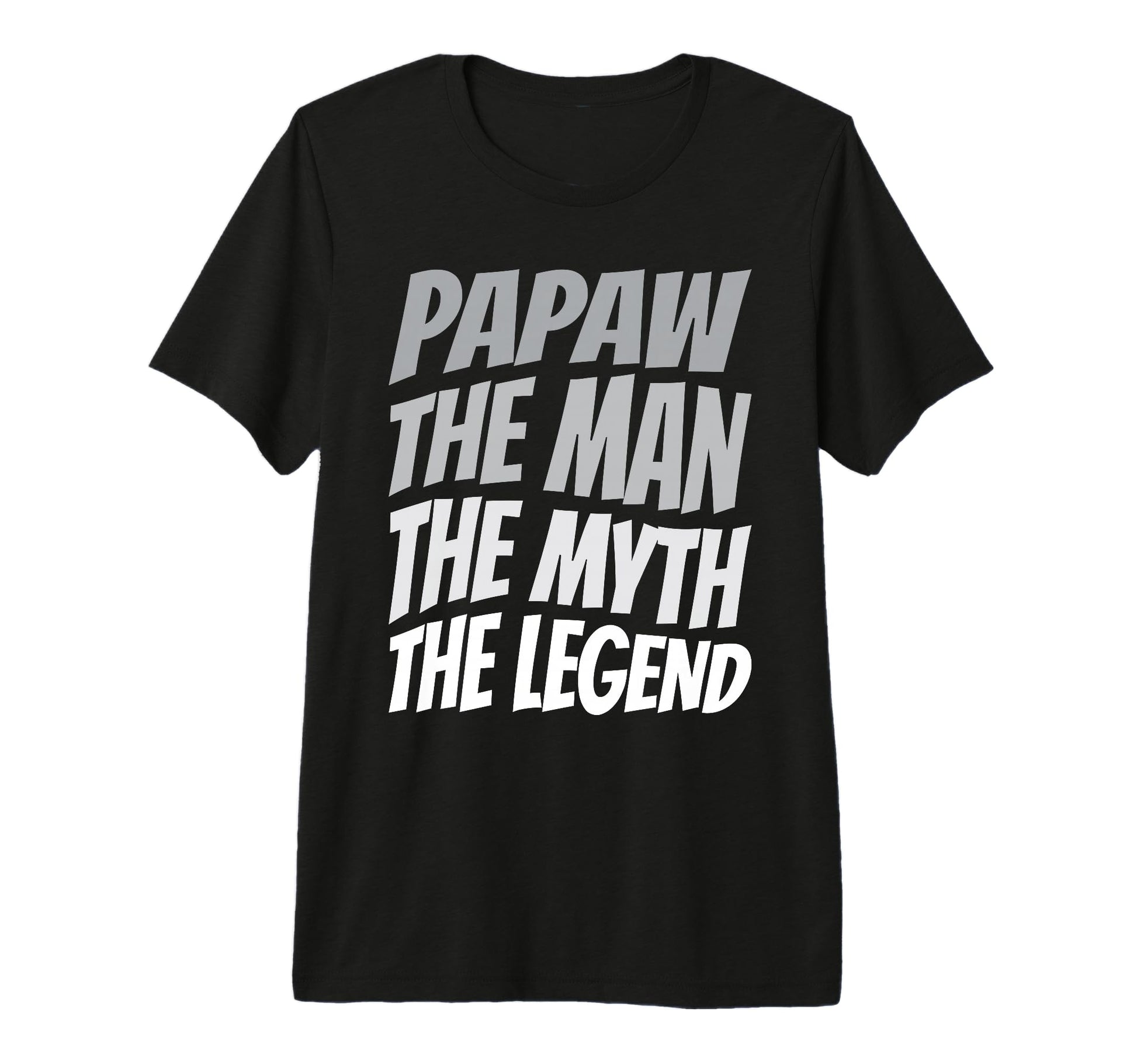 Mens Papaw Myth Legend Dad Grandpa Tri T-Shirt - Unique Graphic Men Women - T-Shirt, Sweatshirt, Hoodie