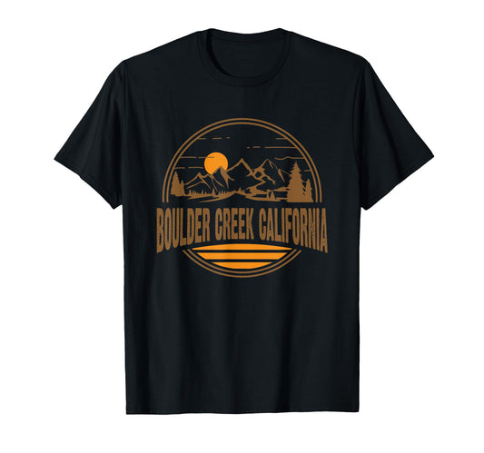 Boulder Creek California Mountain T-Shirt - Streetwear Style for Adults - T-Shirt, Sweatshirt, Hoodie