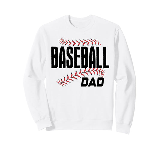Baseball Dad Game Day Mascot Sports Sweatshirt - Unique Graphic Men Women - T-Shirt, Sweatshirt, Hoodie