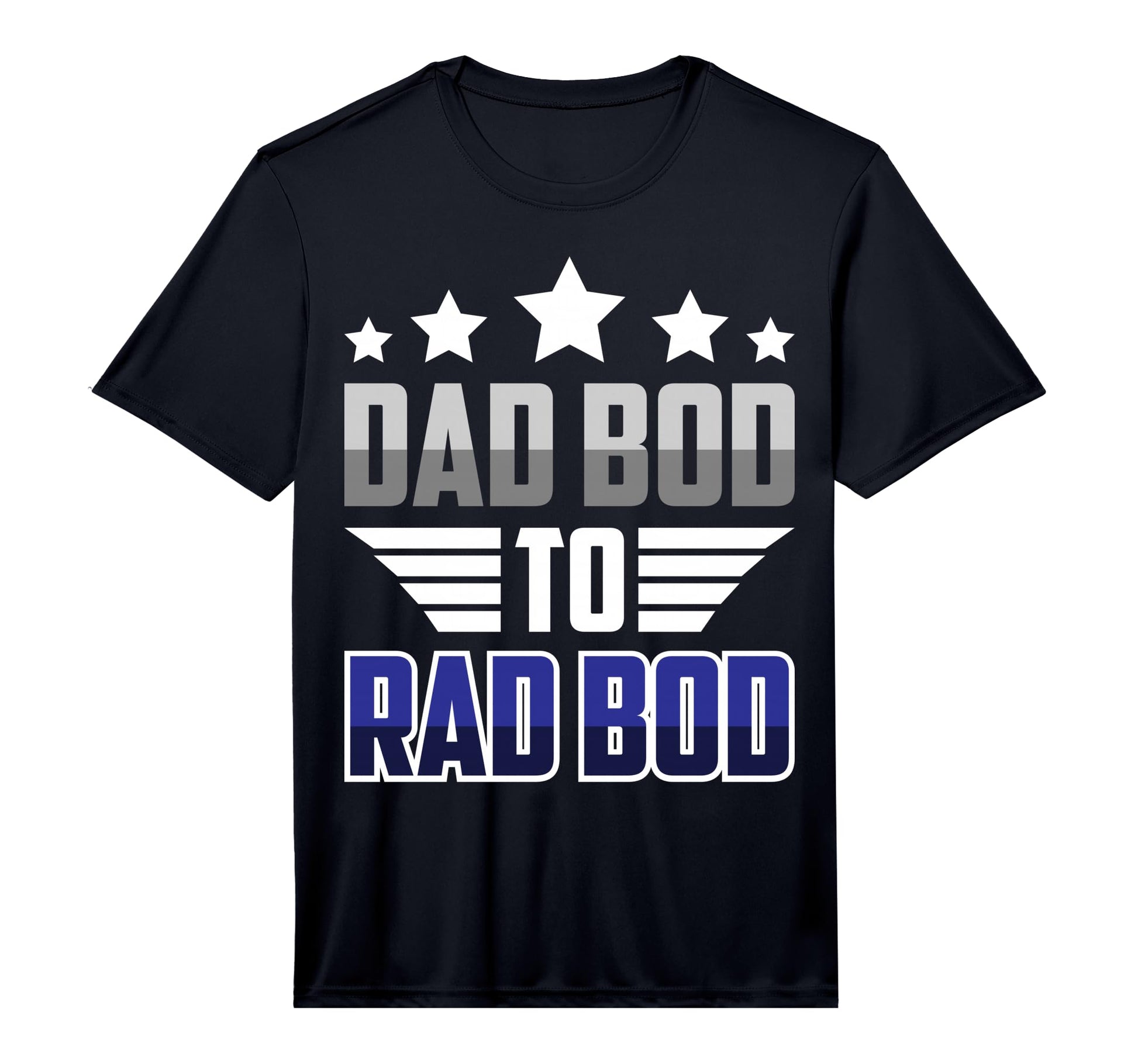 Mens Funny Mens Dad Bod To Rad Bod Fit T-Shirt - Graphic Print Unisex - T-Shirt, Sweatshirt, Hoodie