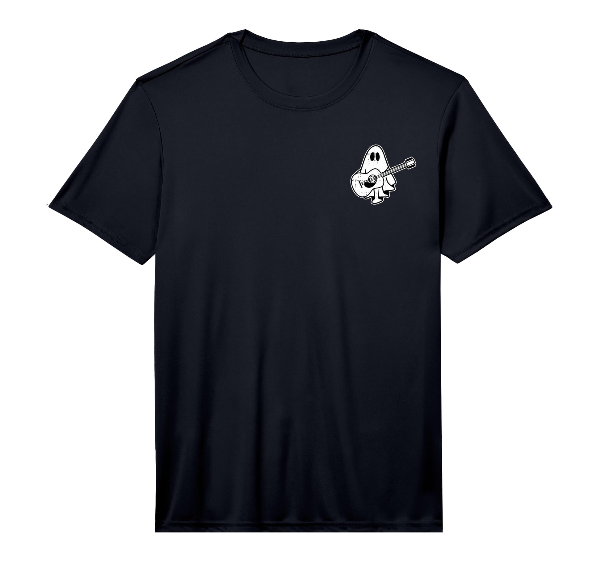 Ghost Guitar Pocket Halloween T-Shirt - Fun Novelty Design Men Women - T-Shirt, Sweatshirt, Hoodie