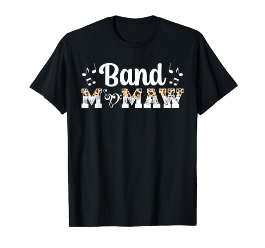 Band Mamaw Leopard Marching Band Mamaw T-Shirt - Unique Graphic Unisex - T-Shirt, Sweatshirt, Hoodie