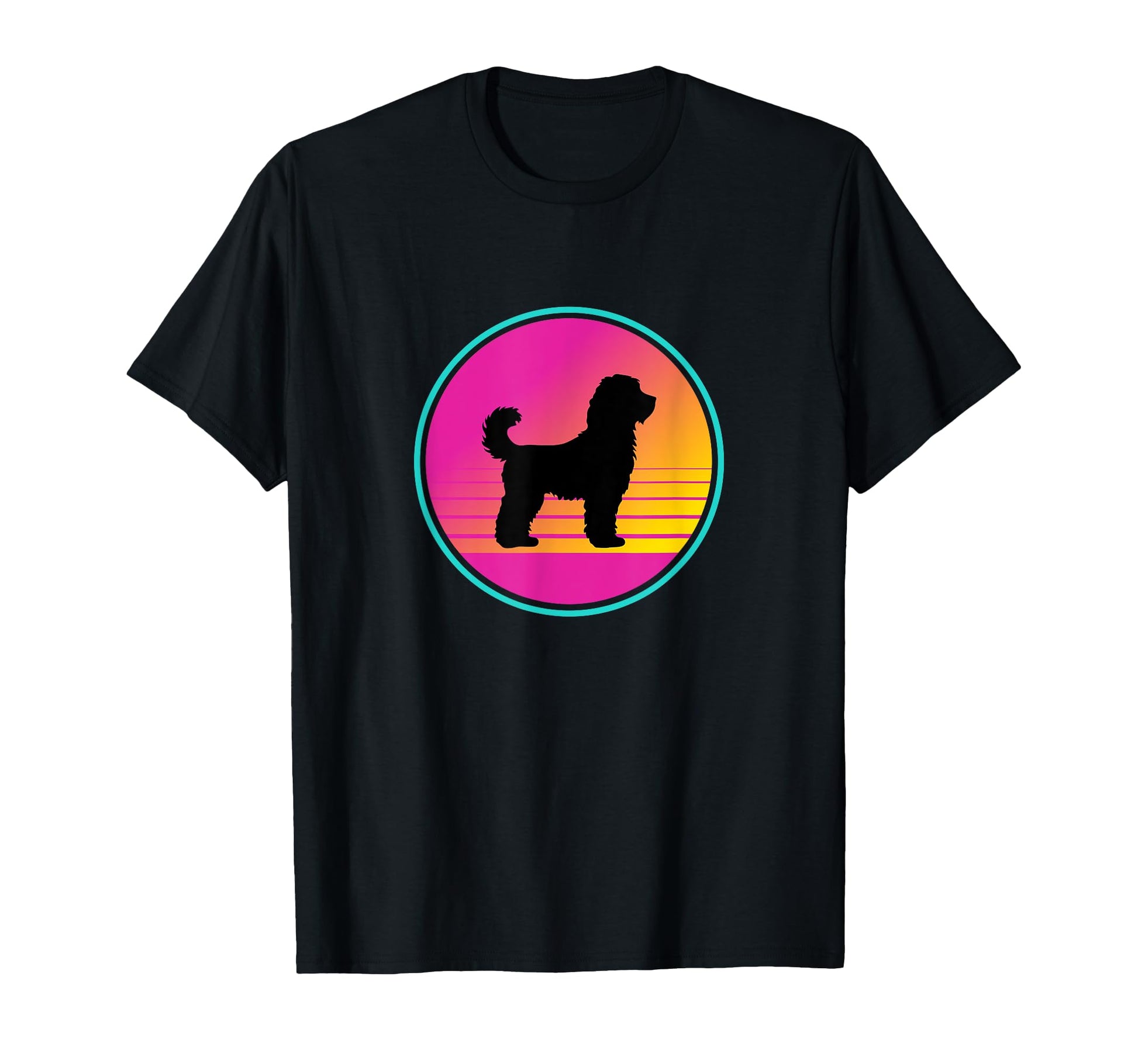 Summer 80S Beach Groodle Dog Gift T-Shirt - Unique Graphic Unisex - T-Shirt, Sweatshirt, Hoodie