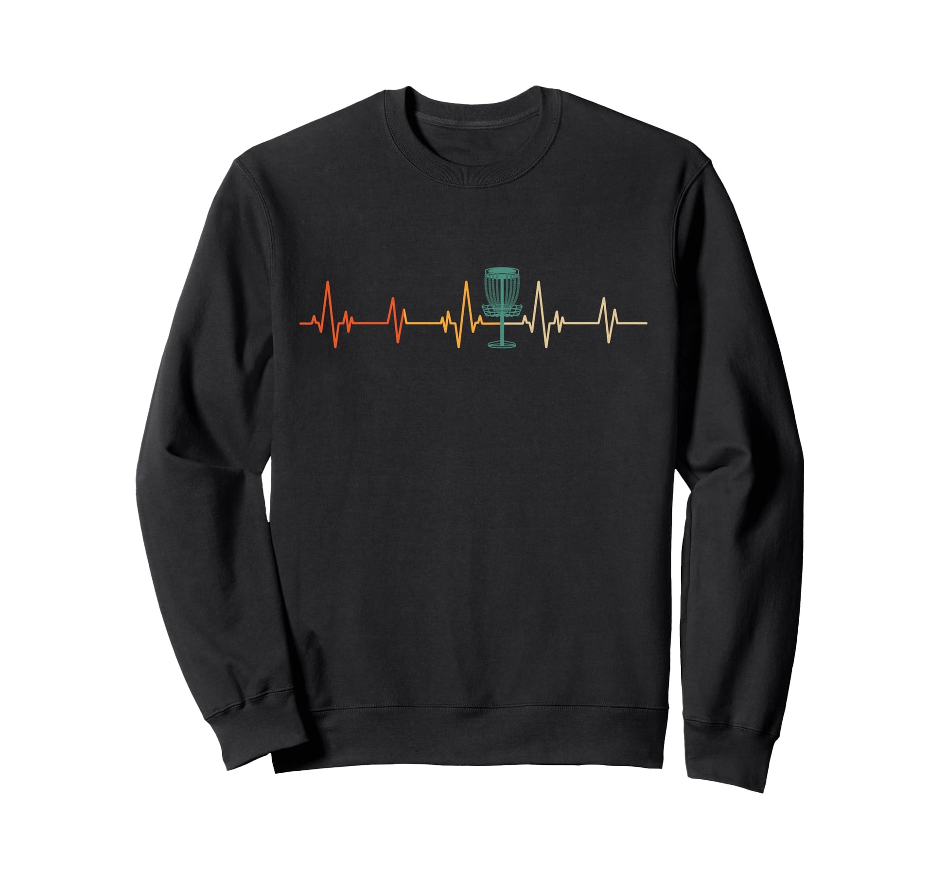 Disc Golf Heartbeat Disc Golf Dad Sweatshirt - Minimalist Print Unisex - T-Shirt, Sweatshirt, Hoodie