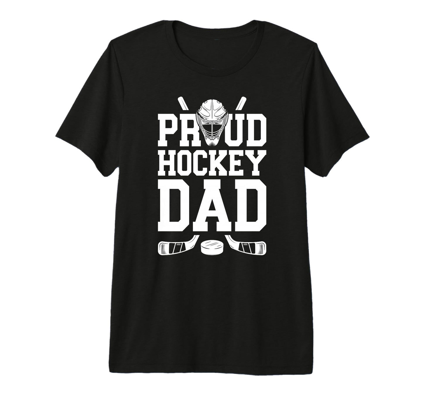Mens Proud Hockey Dad Hockey Player T-Shirt - Trendy Graphic for Adults - T-Shirt, Sweatshirt, Hoodie