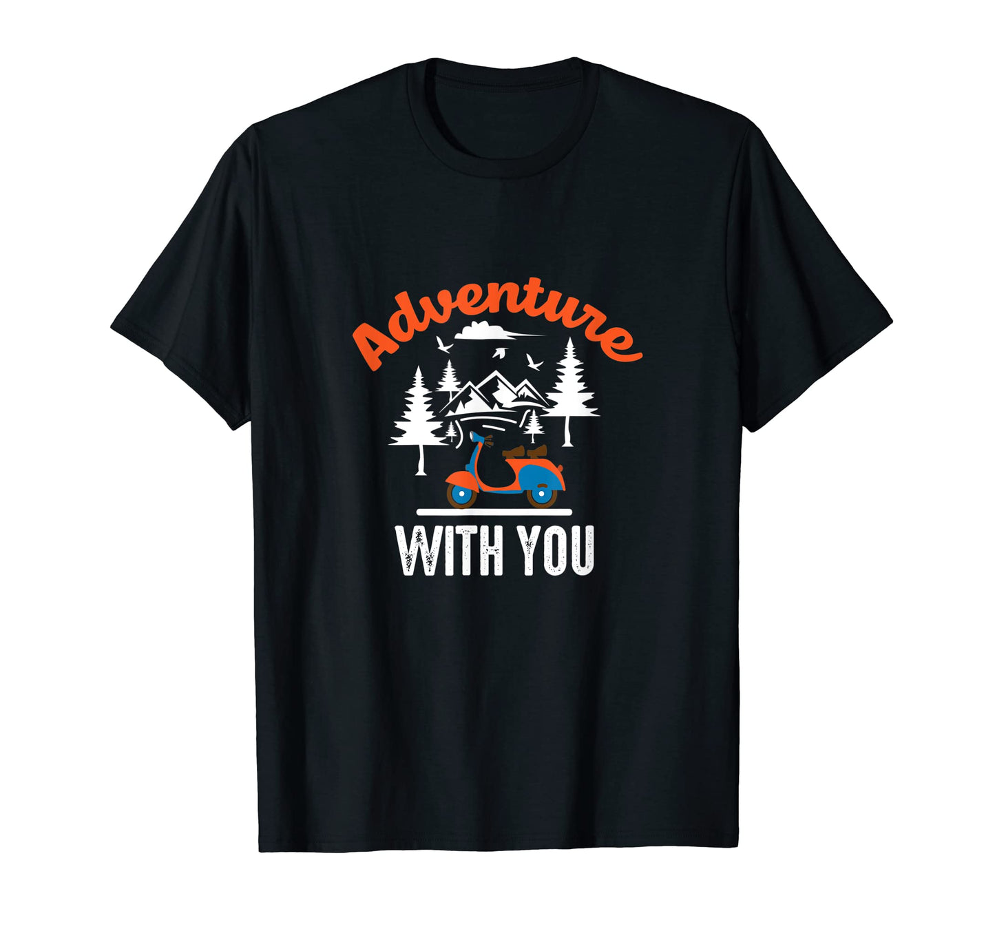Motorcycle Lover Motor Scooter Rider T-Shirt - Graphic Print for Adults - T-Shirt, Sweatshirt, Hoodie