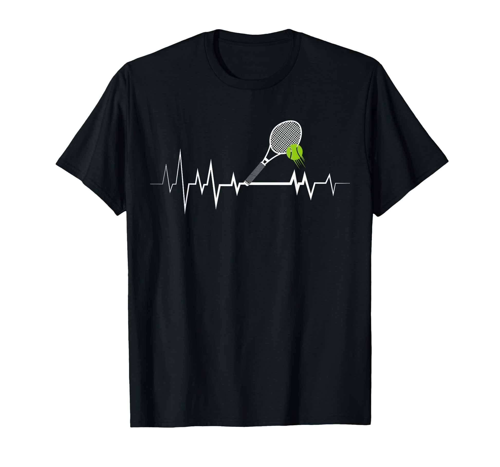 Tennis Heartbeat Sports Lover T-Shirt - Fun Novelty Design Unisex - T-Shirt, Sweatshirt, Hoodie