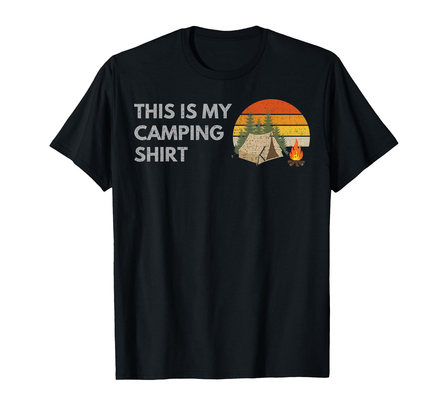 This Is My Camping Outfit Funny T-Shirt - Minimalist Print Men Women - T-Shirt, Sweatshirt, Hoodie