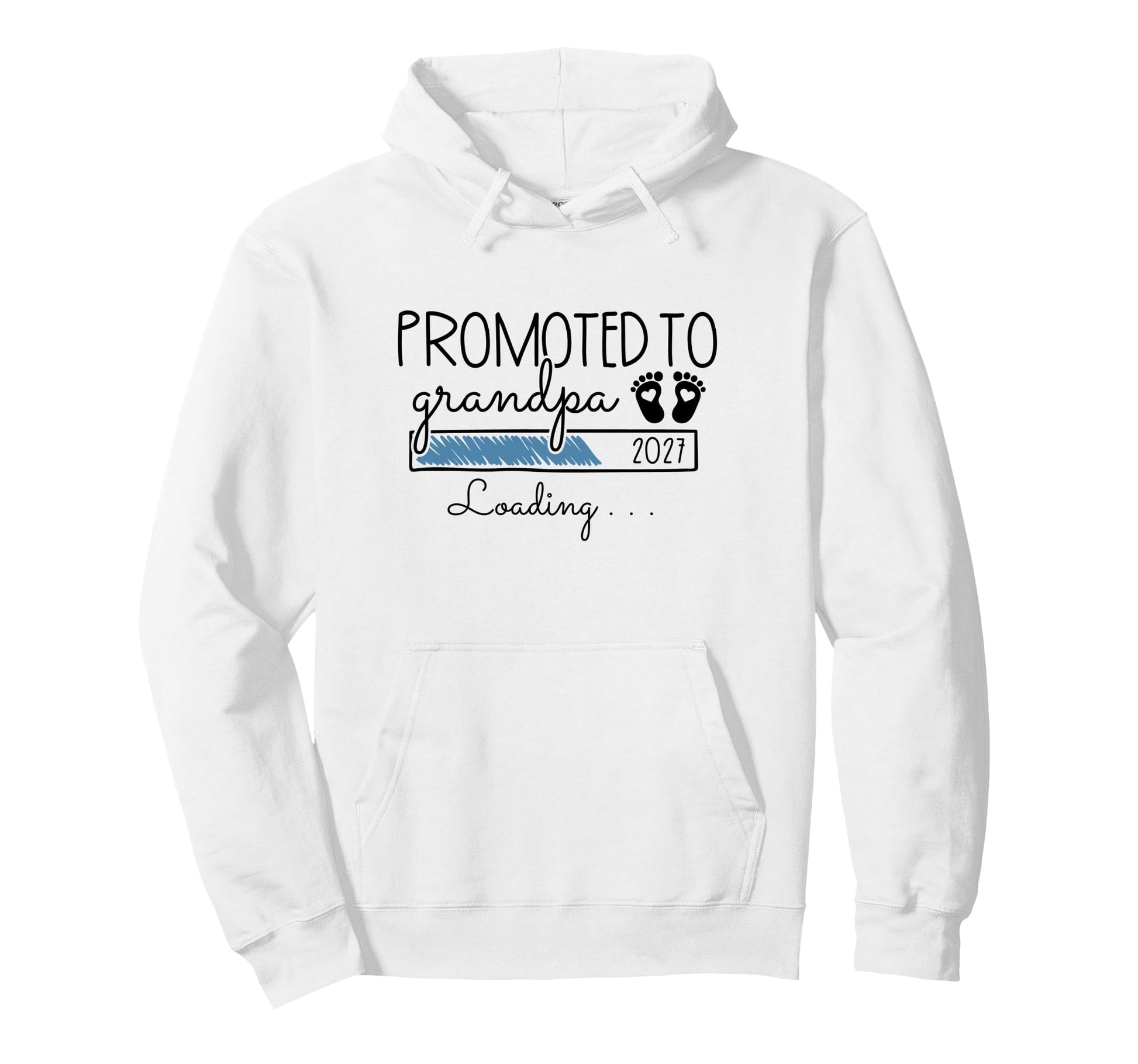 Promoted To Grandpa 2027 Announcement 1St Hoodie - Custom Art Print Unisex - T-Shirt, Sweatshirt, Hoodie