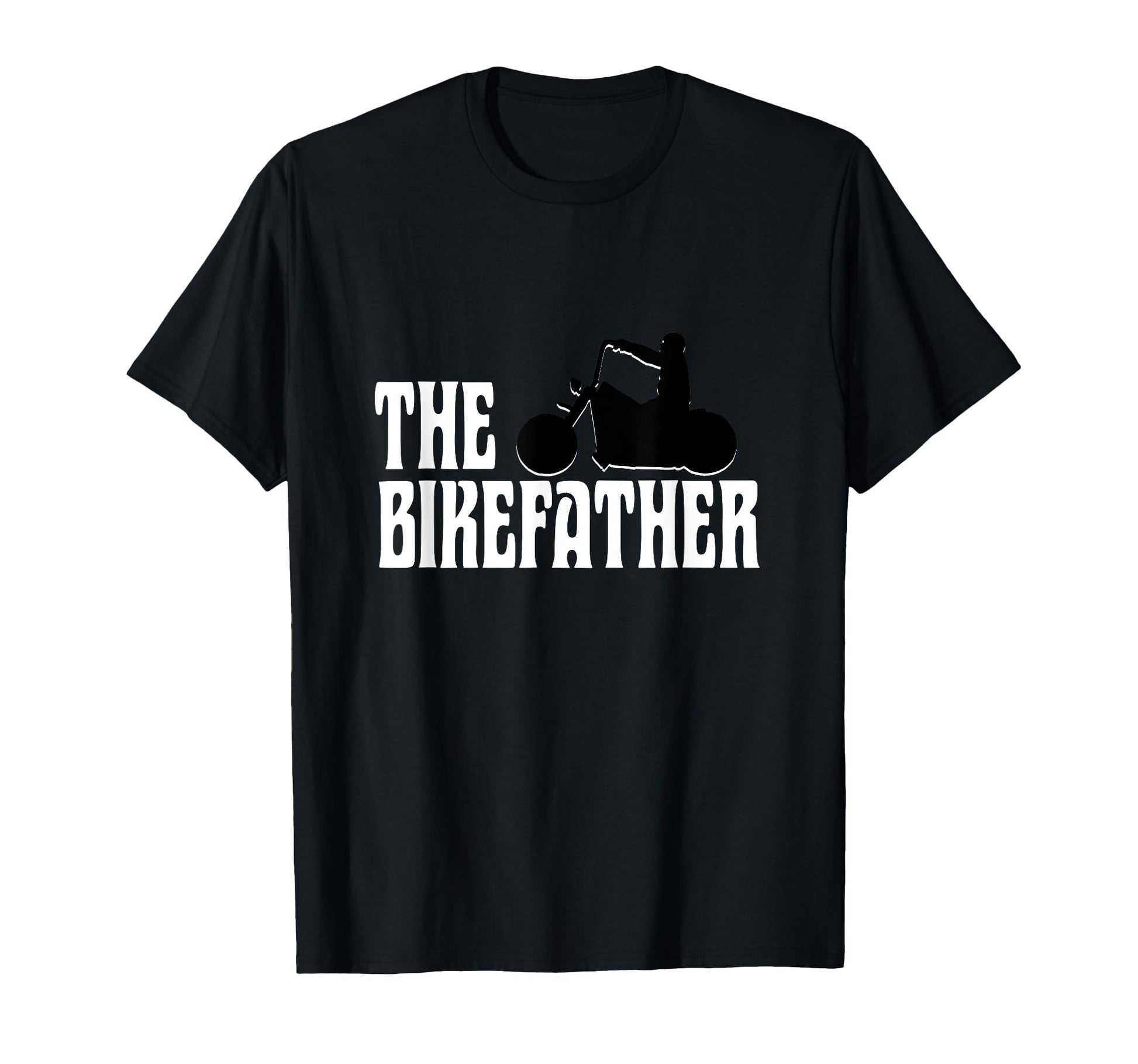 Biker Bikefather Biker Dad Funny T-Shirt - Minimalist Print for Adults - T-Shirt, Sweatshirt, Hoodie