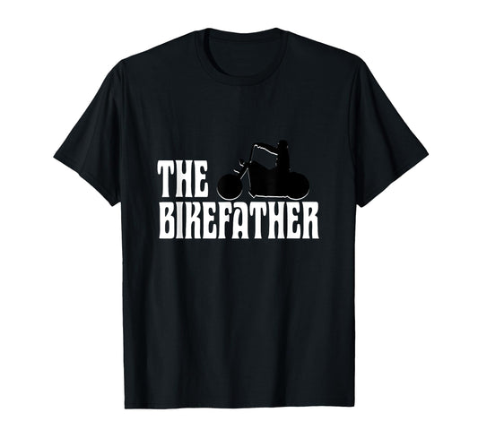 Biker Bikefather Biker Dad Funny T-Shirt - Minimalist Print for Adults - T-Shirt, Sweatshirt, Hoodie