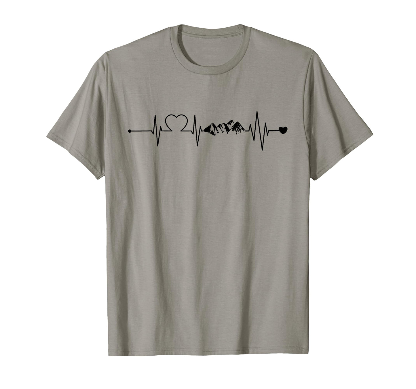 Heartbeat Mountains Ecg Pulse Frequency T-Shirt - Streetwear Style Unisex - T-Shirt, Sweatshirt, Hoodie