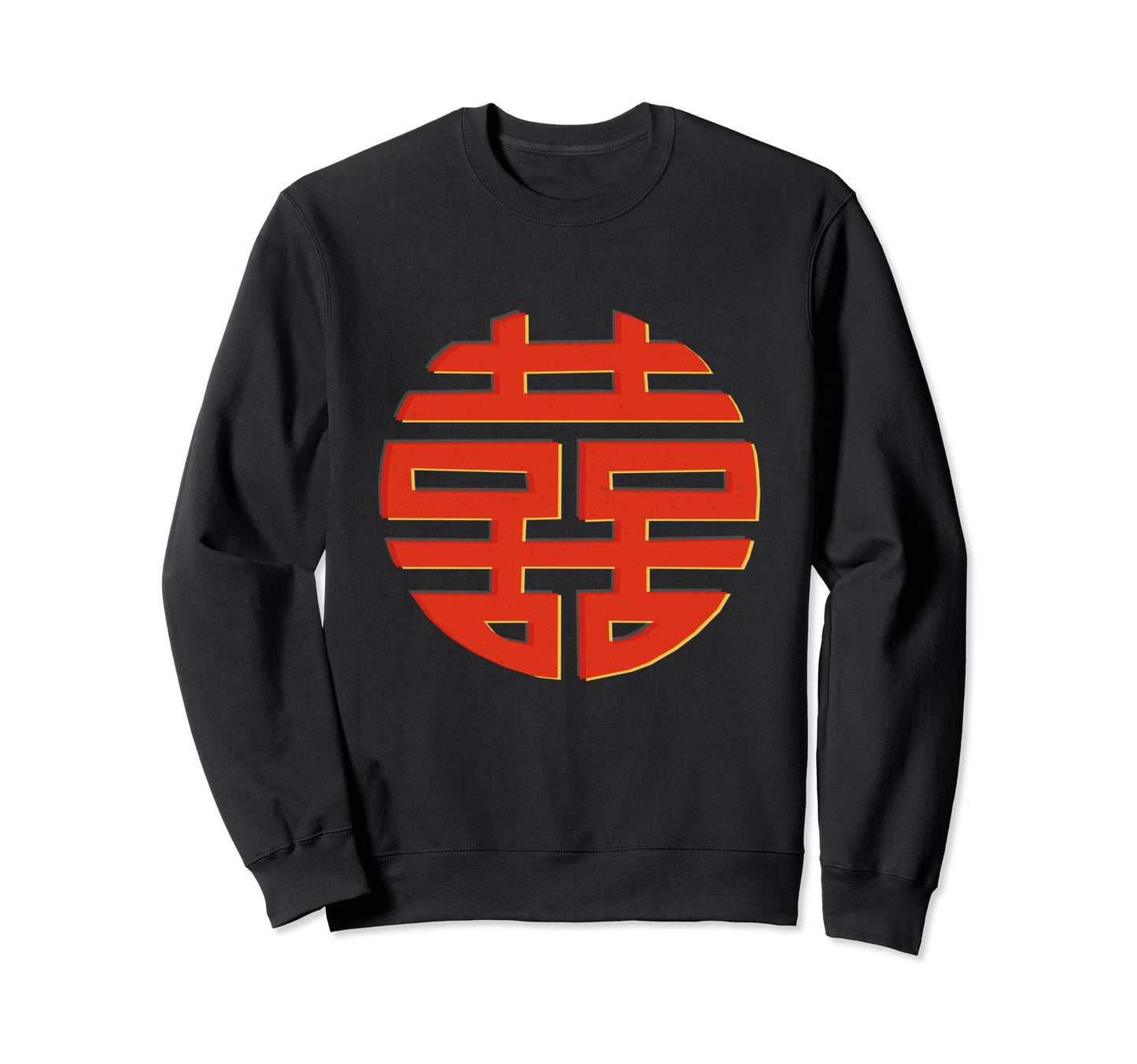 Pop Art Risograph Chinese Sweatshirt - Minimalist Print for Adults - T-Shirt, Sweatshirt, Hoodie