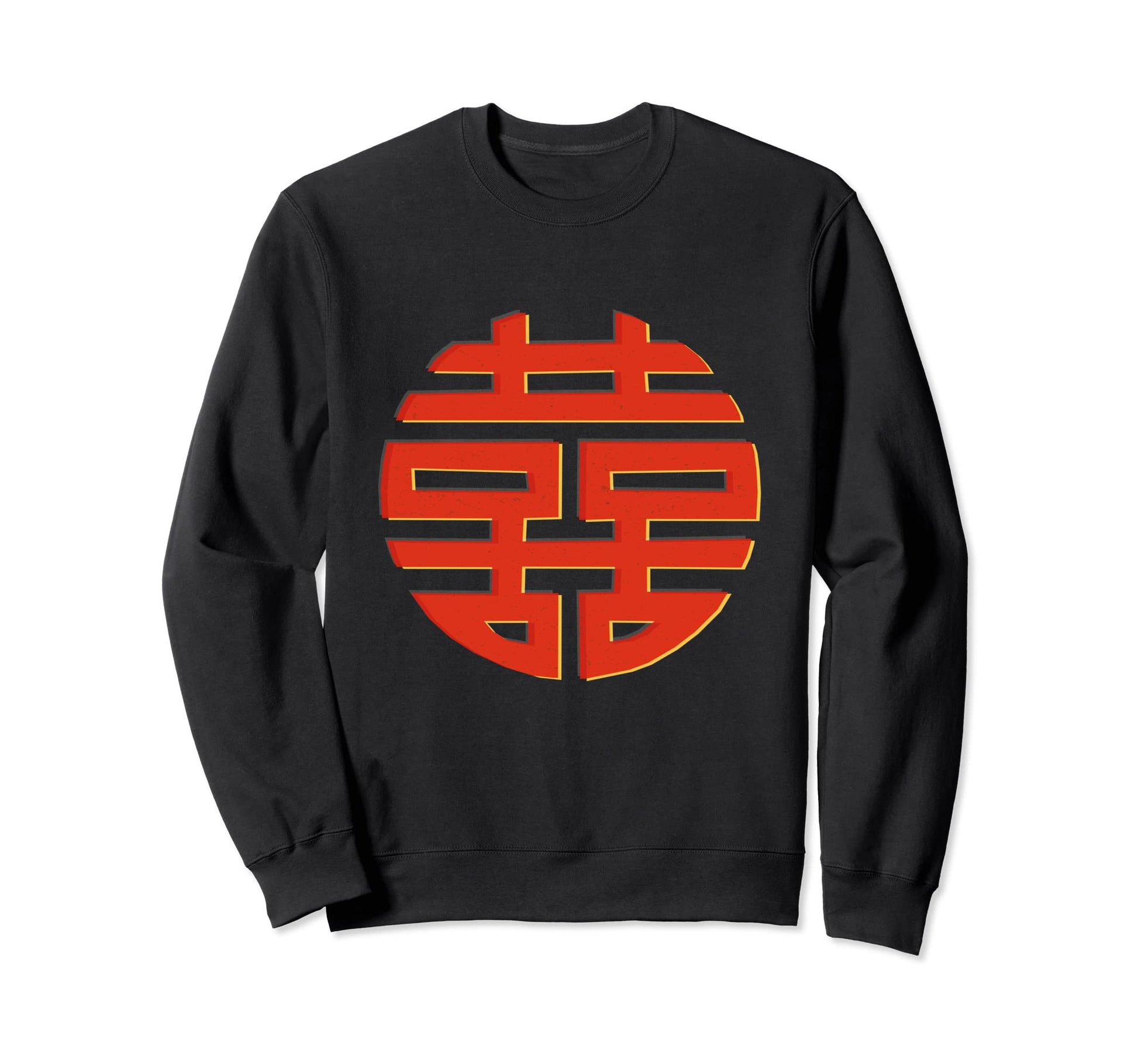 Pop Art Risograph Chinese Sweatshirt - Minimalist Print for Adults - T-Shirt, Sweatshirt, Hoodie