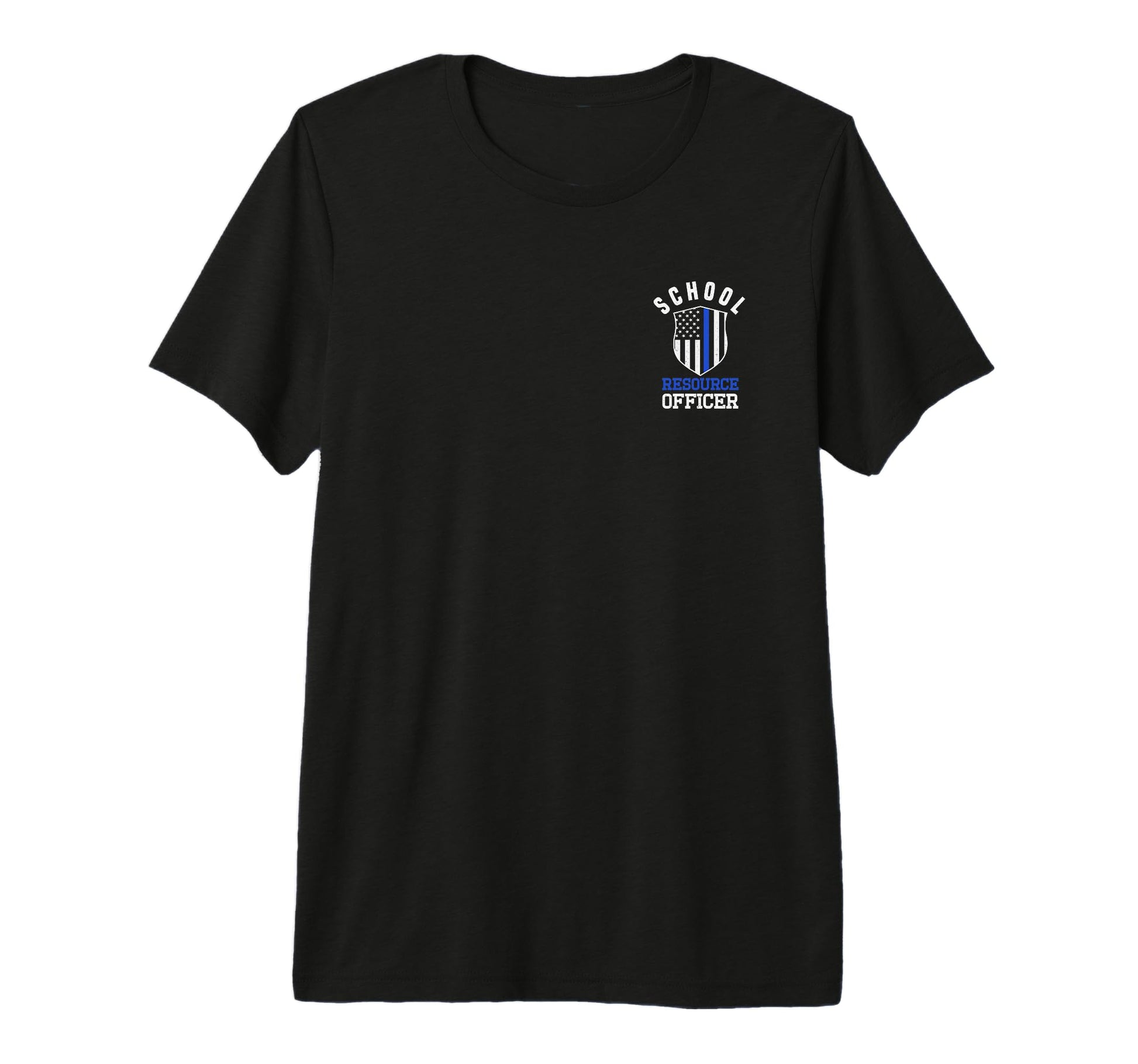 School Resource Officer Sro Usa Flag T-Shirt - Custom Art Print for Adults - T-Shirt, Sweatshirt, Hoodie
