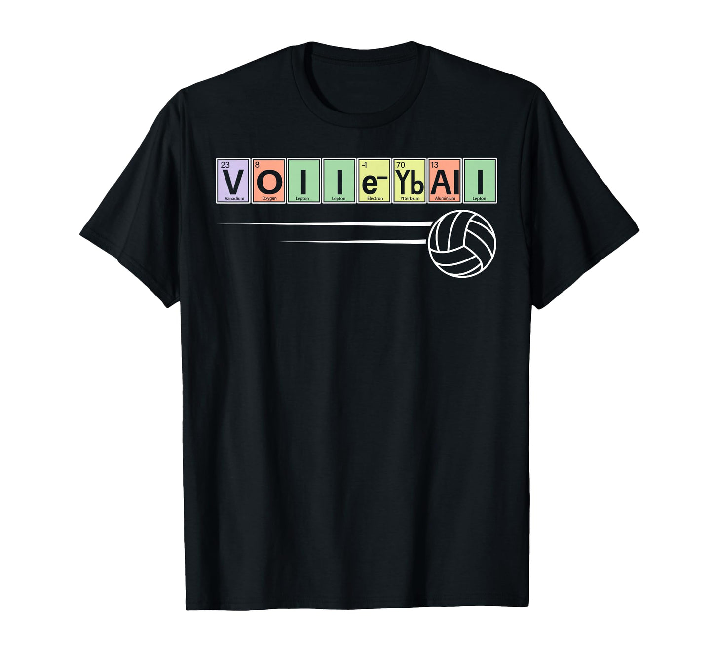 Periodic Table Elements Volleyball T-Shirt - Fun Novelty Design Men Women - T-Shirt, Sweatshirt, Hoodie