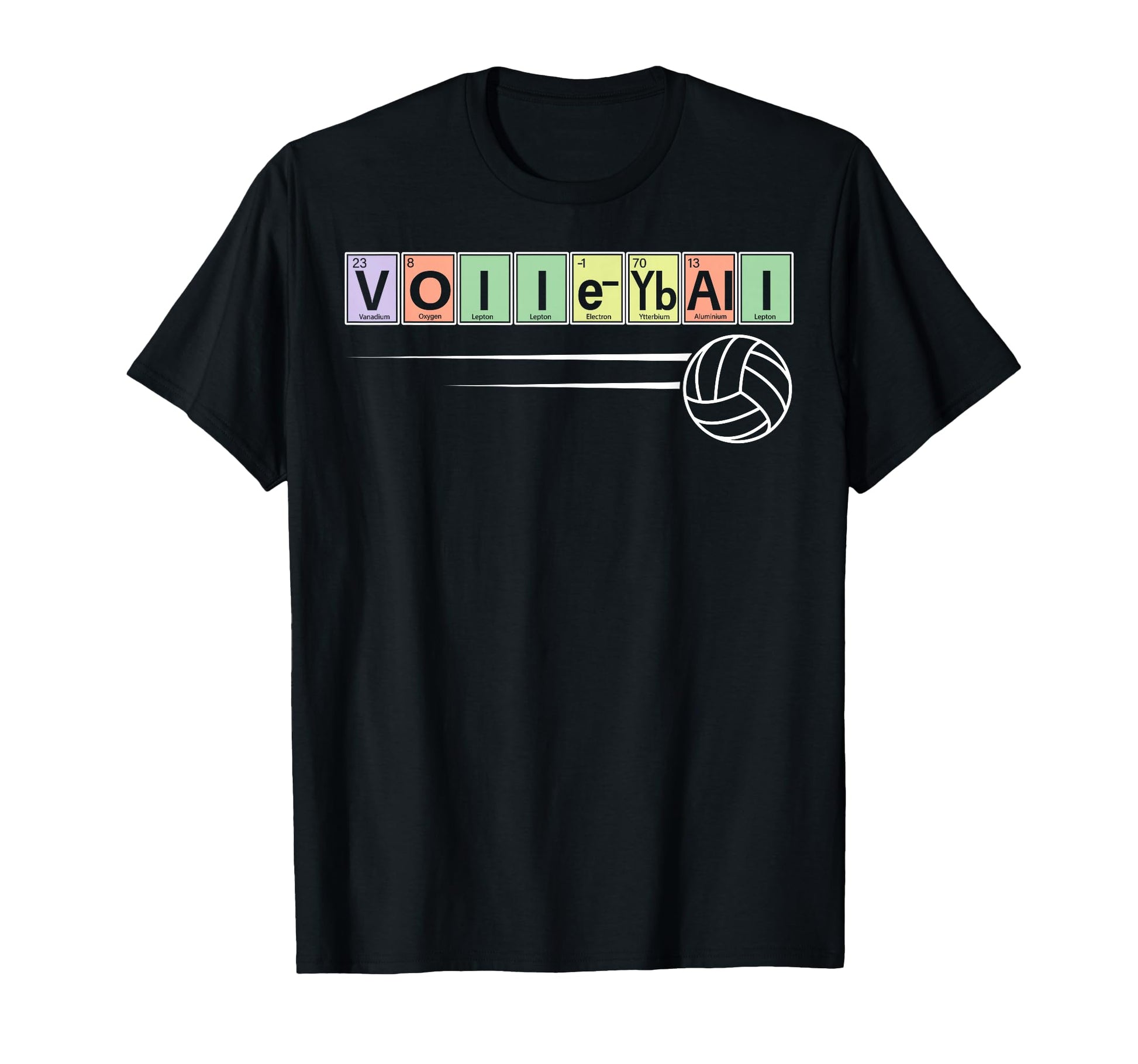 Periodic Table Elements Volleyball T-Shirt - Fun Novelty Design Men Women - T-Shirt, Sweatshirt, Hoodie