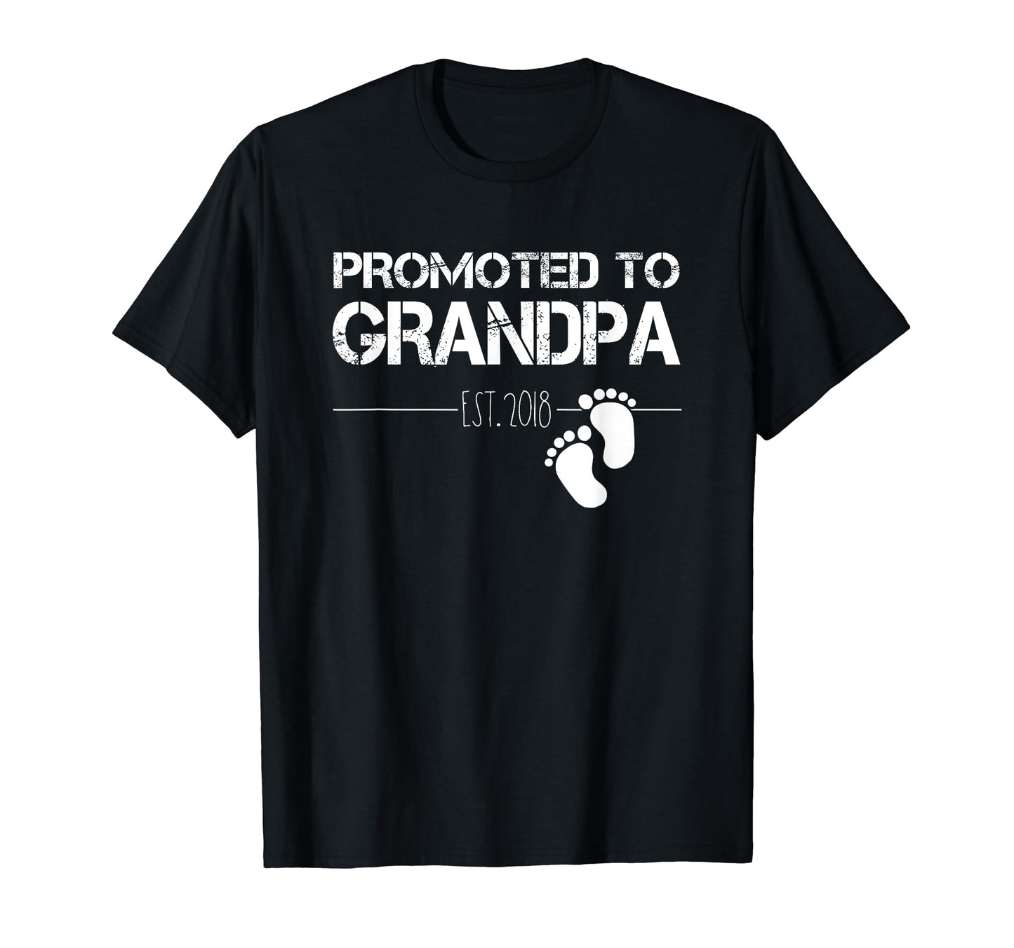 Mens Mens Mens Promoted To Grandpa Est T-Shirt - Unique Graphic Unisex - T-Shirt, Sweatshirt, Hoodie