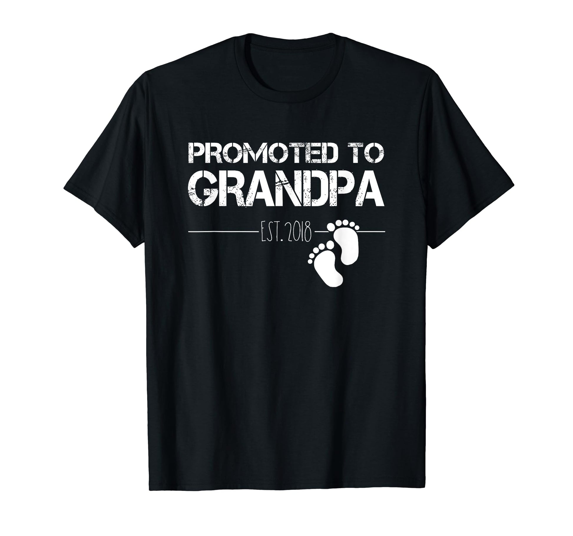 Mens Mens Mens Promoted To Grandpa Est T-Shirt - Unique Graphic Unisex - T-Shirt, Sweatshirt, Hoodie