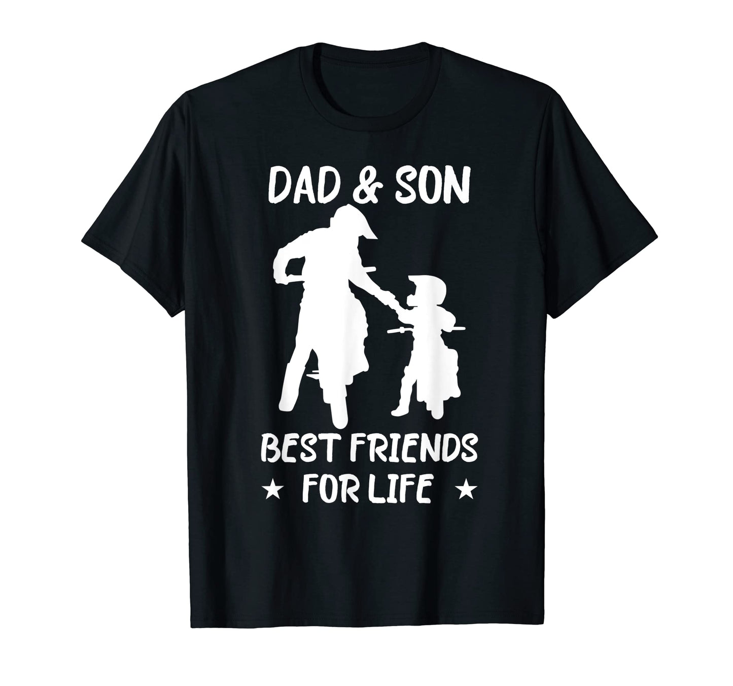 Dad And Son Best Friends Life Motorcycle T-Shirt - Graphic Print Men Women - T-Shirt, Sweatshirt, Hoodie