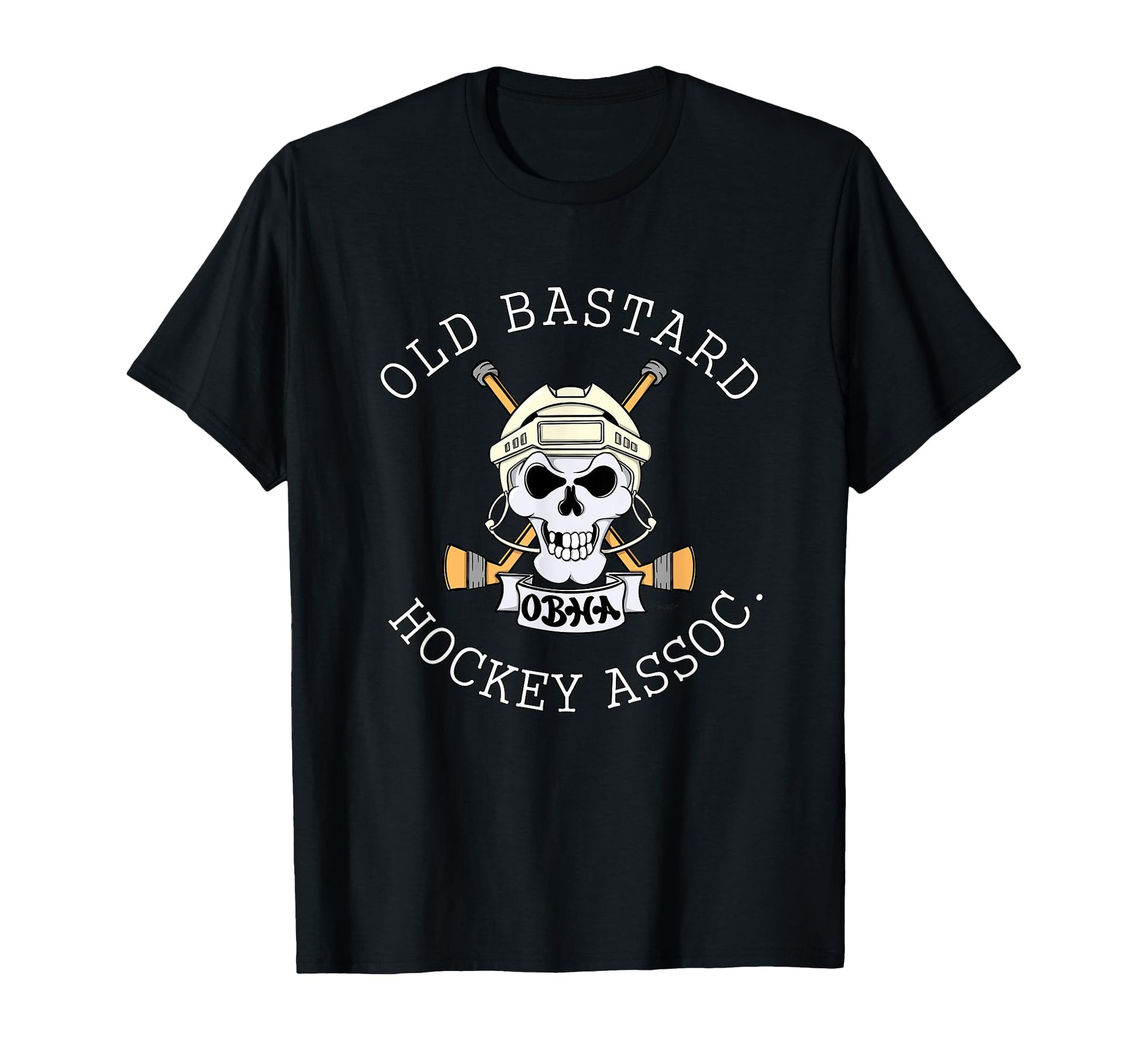 Funny Old Bastard Hockey Association T-Shirt - Minimalist Print Men Women - T-Shirt, Sweatshirt, Hoodie