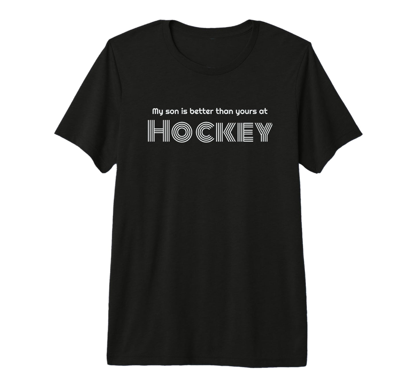 Hockey Dad Funny Tri Blend T-Shirt - Fun Novelty Design for Adults - T-Shirt, Sweatshirt, Hoodie