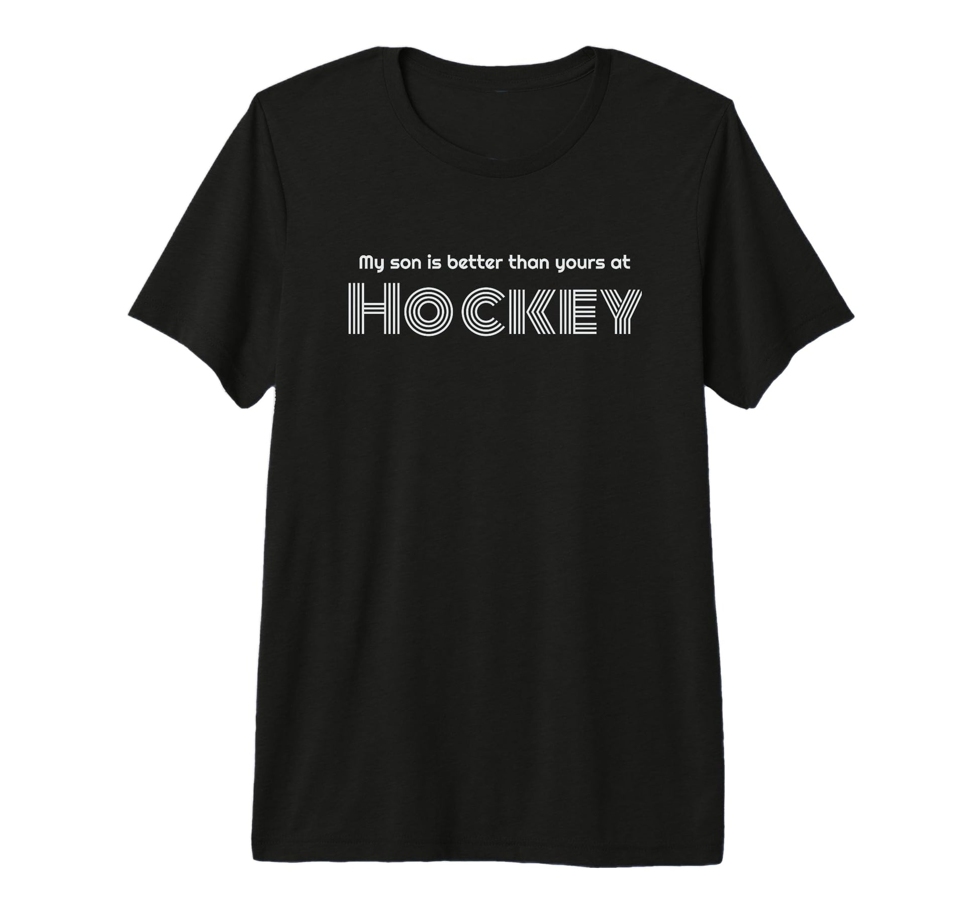 Hockey Dad Funny Tri Blend T-Shirt - Fun Novelty Design for Adults - T-Shirt, Sweatshirt, Hoodie