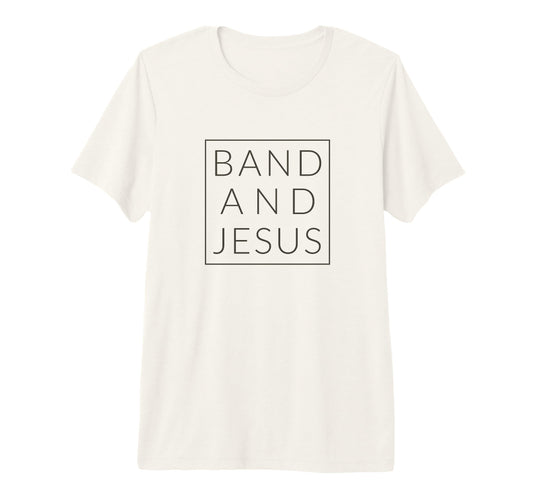 Band And Jesus Christian Musician T-Shirt - Minimalist Print Unisex - T-Shirt, Sweatshirt, Hoodie