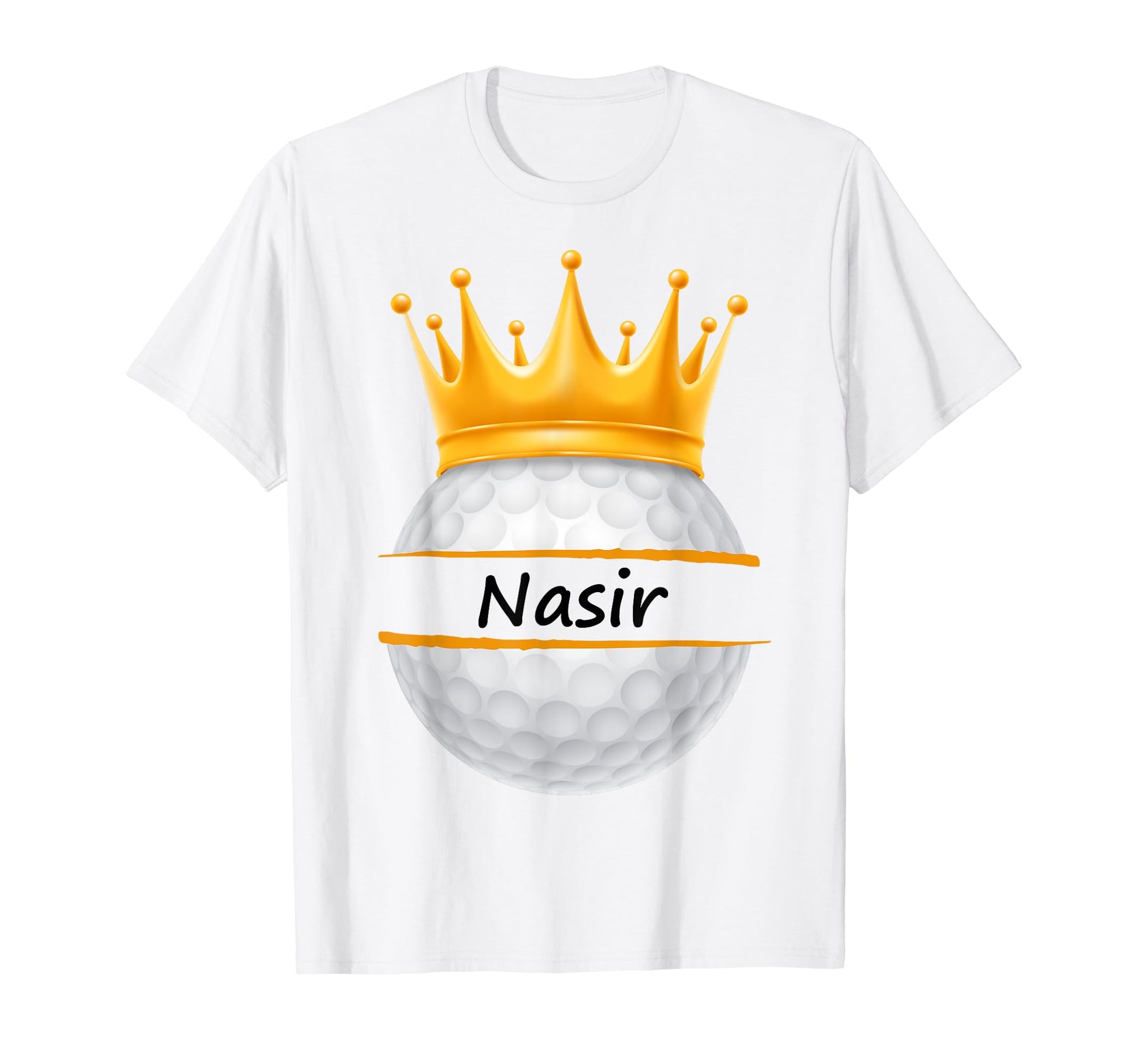 Novelty Golf Personalized Name Nasir T-Shirt - Casual Everyday Wear Unisex - T-Shirt, Sweatshirt, Hoodie