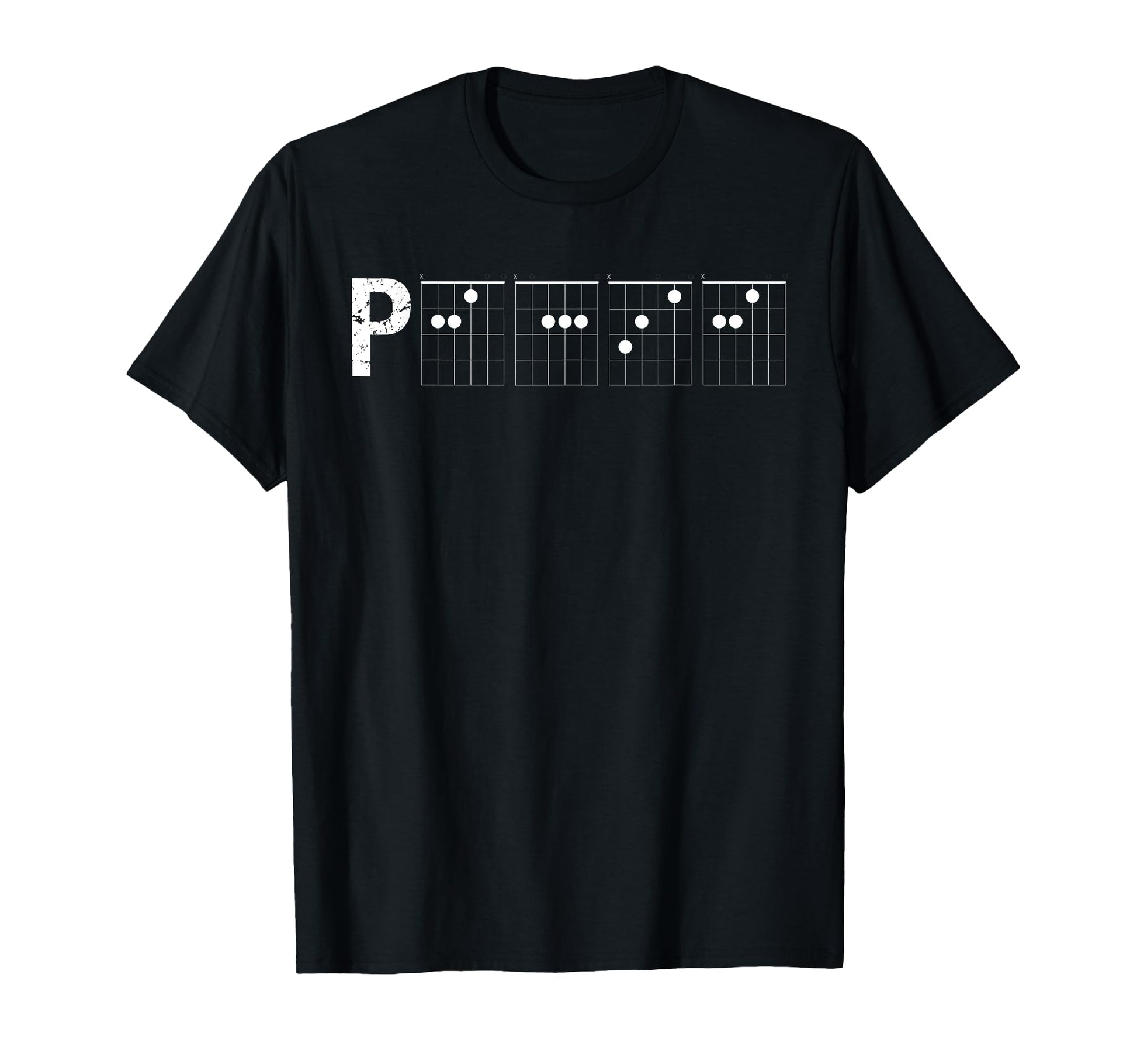 Guitar Chord Tab Funny Peace Word T-Shirt - Aesthetic Graphic for Adults - T-Shirt, Sweatshirt, Hoodie