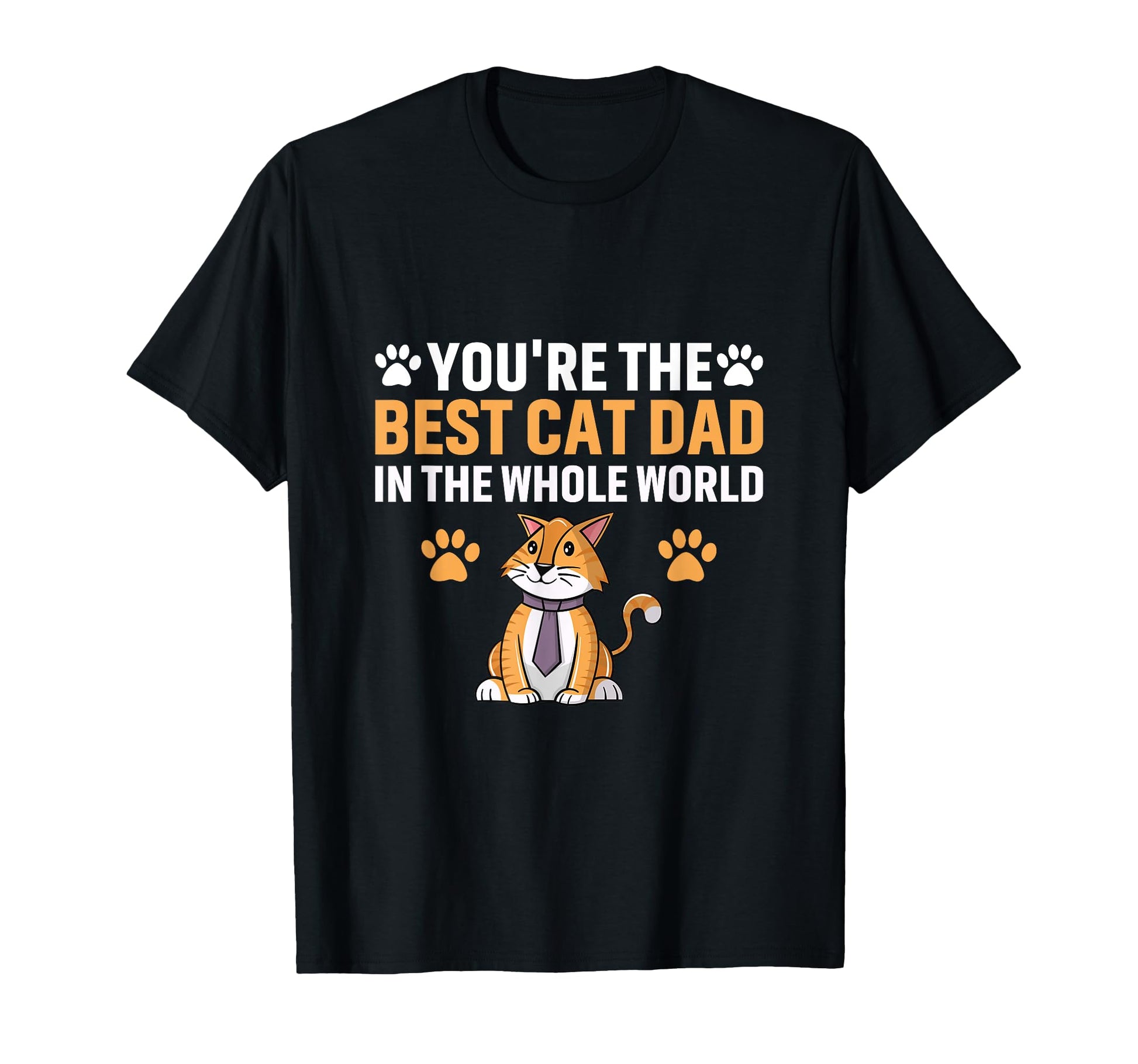 Best Cat Dad World Kitten Cats Lover T-Shirt - Aesthetic Graphic Unisex - T-Shirt, Sweatshirt, Hoodie