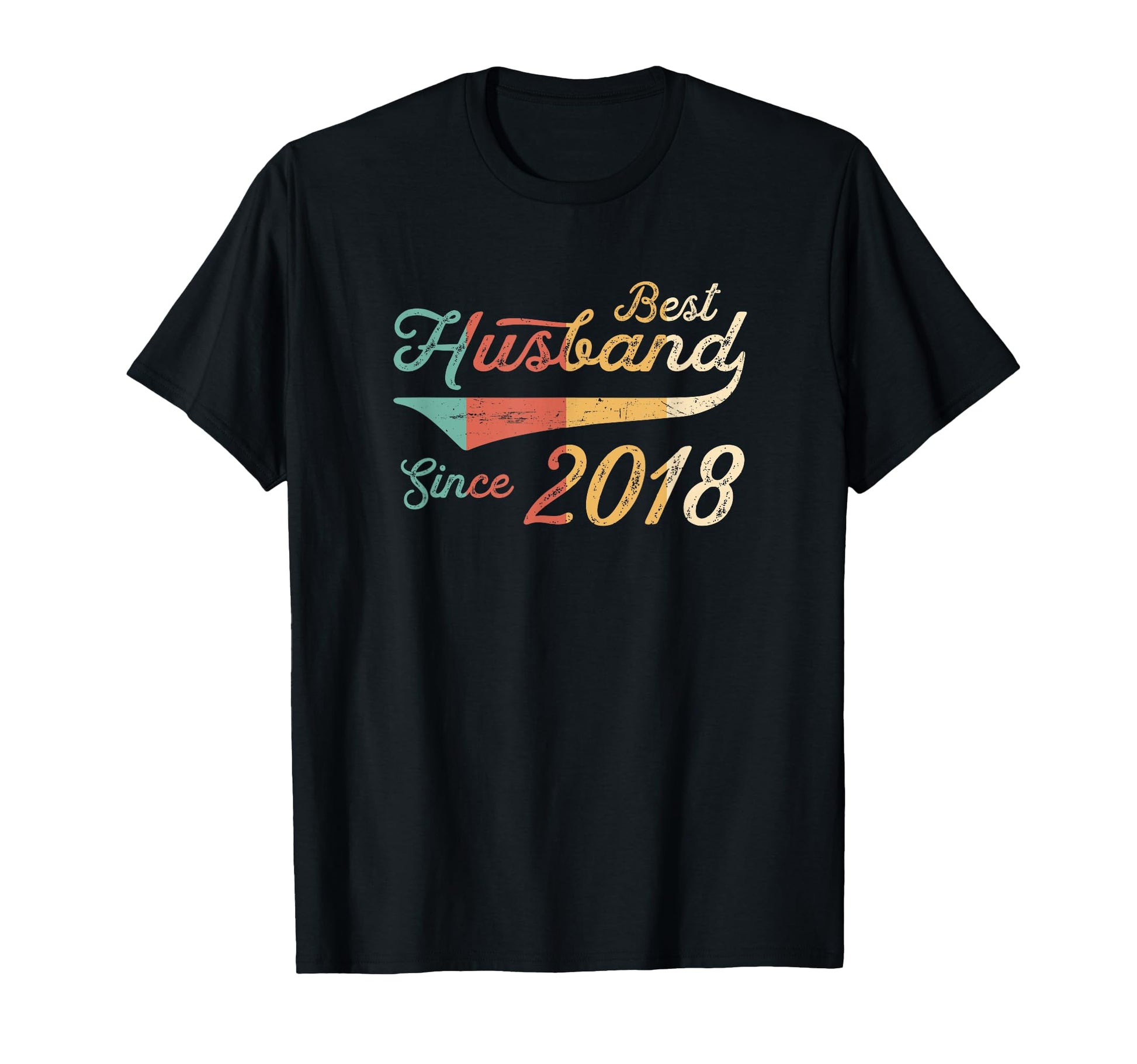 Best Husband Since 2018 Anniversary T-Shirt - Minimalist Print Unisex - T-Shirt, Sweatshirt, Hoodie