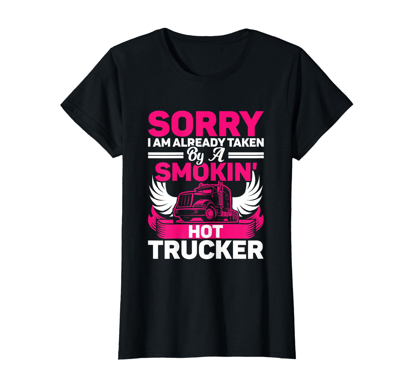 Proud Truckers Wife Female Truck Driver T-Shirt - Unique Graphic Men Women - T-Shirt, Sweatshirt, Hoodie