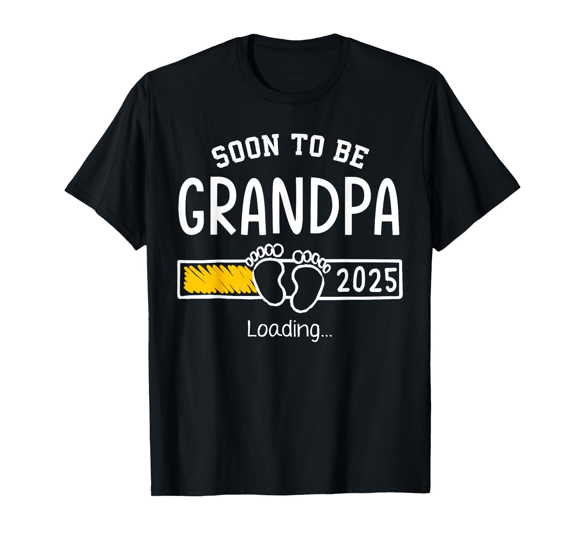Soon To Be Grandpa 2025 Loading T-Shirt - Unique Graphic Men Women - T-Shirt, Sweatshirt, Hoodie