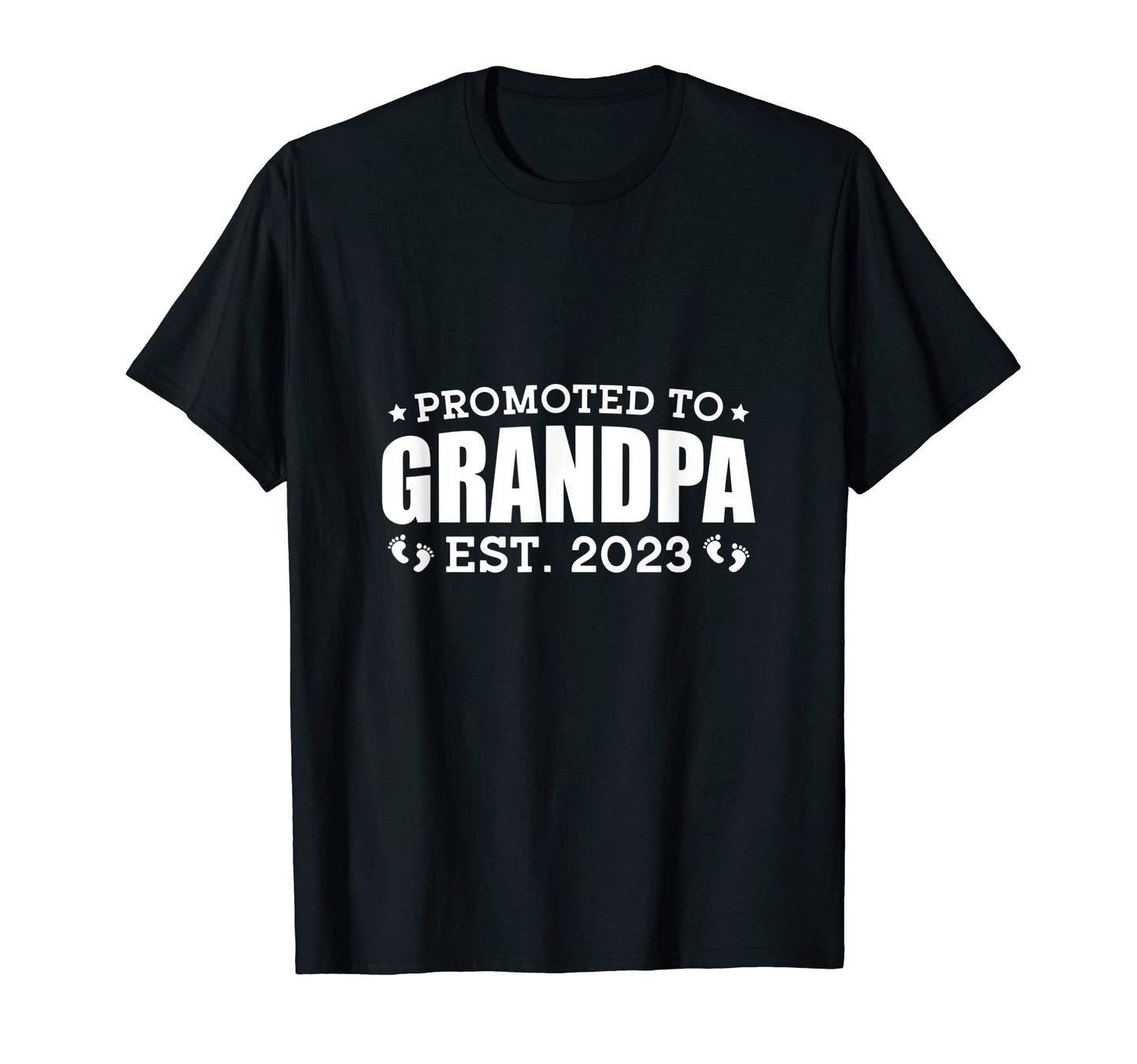 Mens Promoted To Grandpa 2023 T-Shirt - Fun Novelty Design Unisex - T-Shirt, Sweatshirt, Hoodie