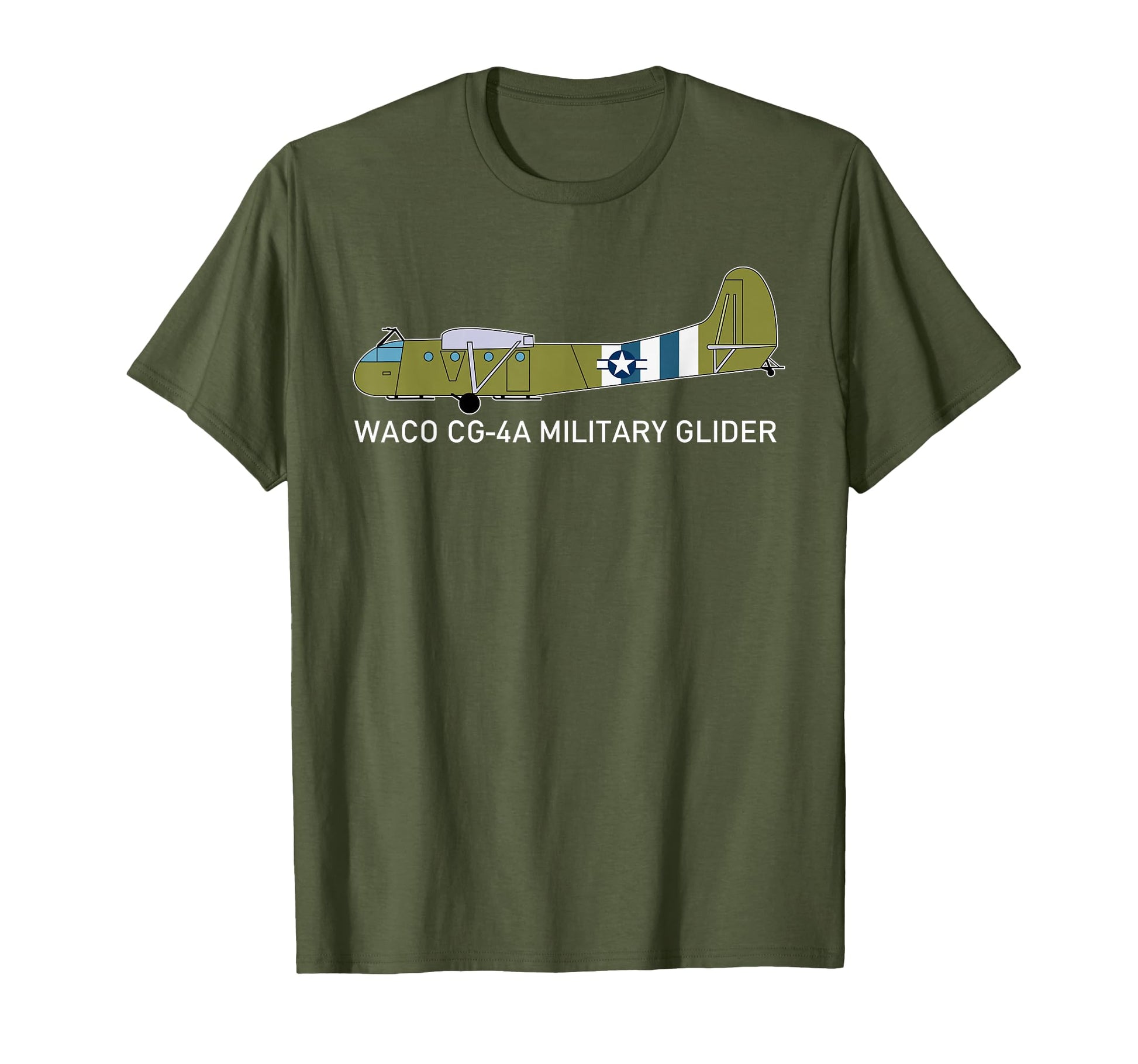 Waco Cg 4A American Military Glider T-Shirt - Aesthetic Graphic for Adults - T-Shirt, Sweatshirt, Hoodie
