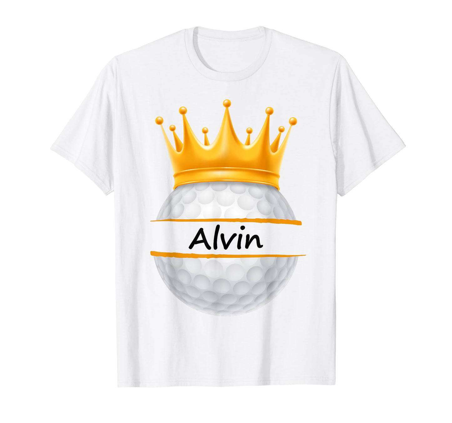 Novelty Golf Personalized Name Alvin T-Shirt - Minimalist Print Men Women - T-Shirt, Sweatshirt, Hoodie
