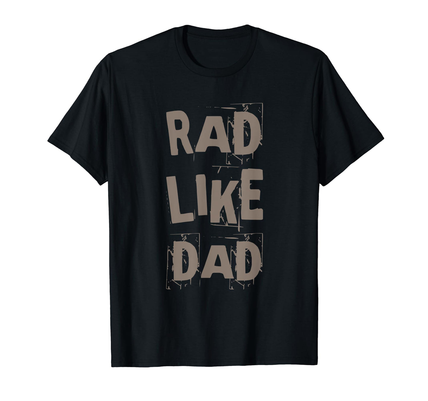 Funny Text Rad Like Dad Joke Button T-Shirt - Minimalist Print Men Women - T-Shirt, Sweatshirt, Hoodie