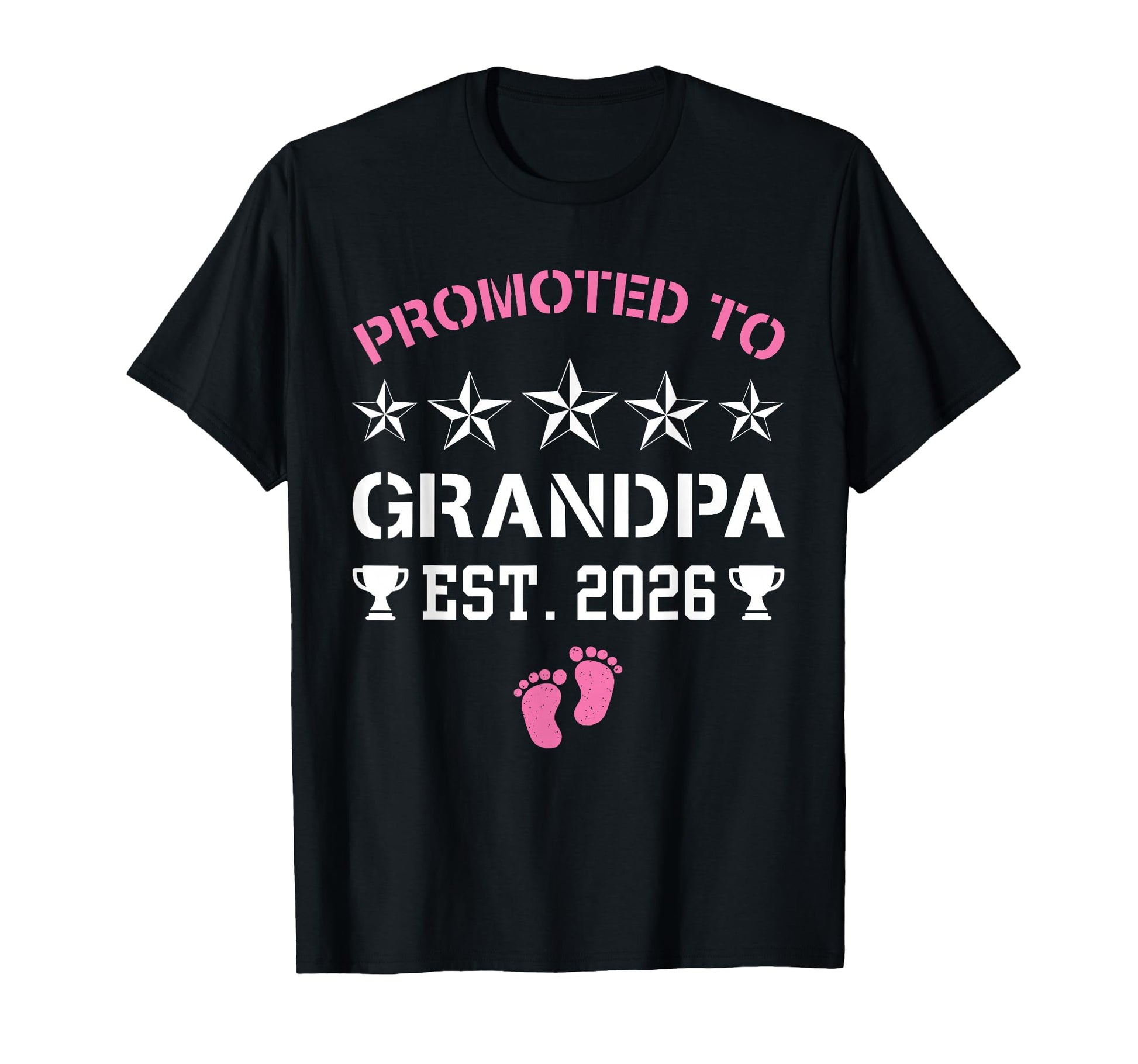 New Grandpa 2026 Promoted To Grandpa T-Shirt - Trendy Graphic for Adults - T-Shirt, Sweatshirt, Hoodie