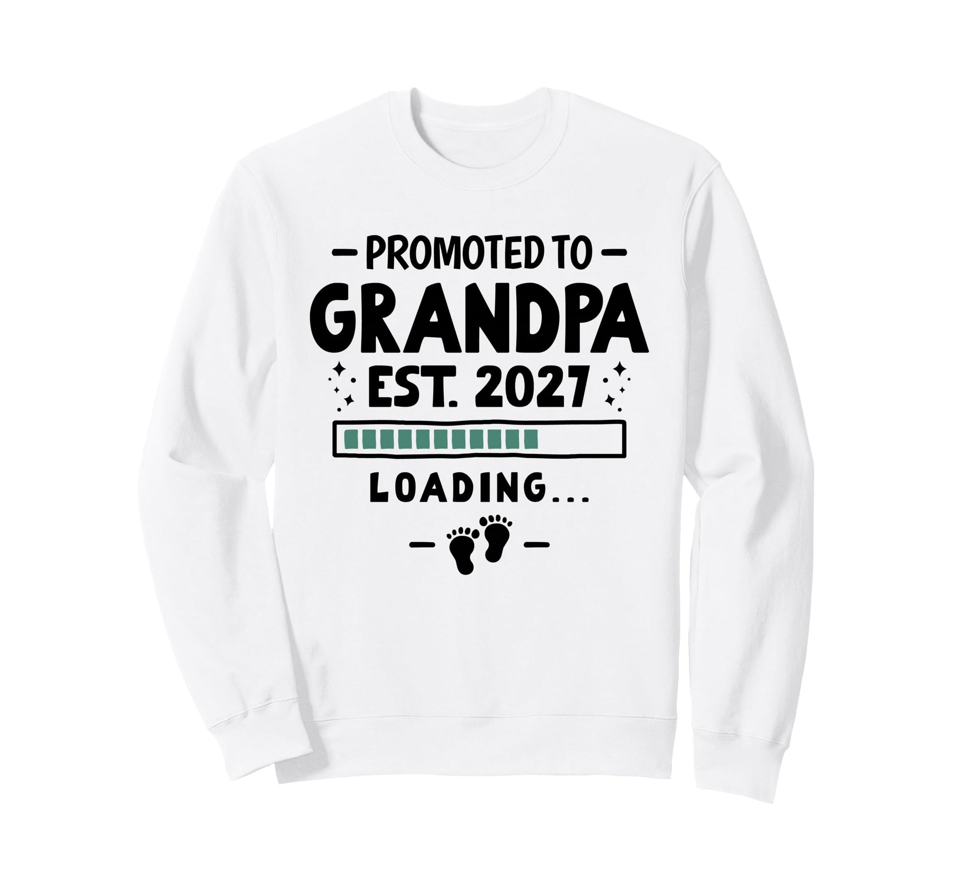Promoted To Grandpa 2027 Sweatshirt - Casual Everyday Wear Unisex - T-Shirt, Sweatshirt, Hoodie