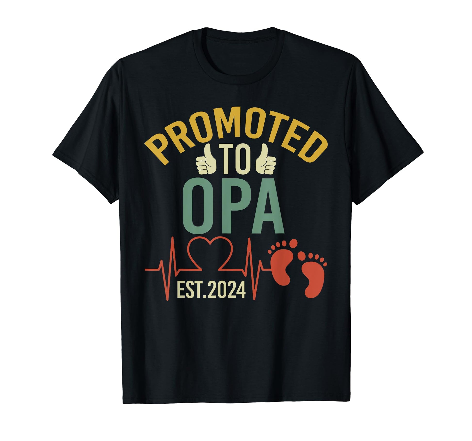 Promoted To Opa Est 2024 First Time T-Shirt - Aesthetic Graphic Men Women - T-Shirt, Sweatshirt, Hoodie