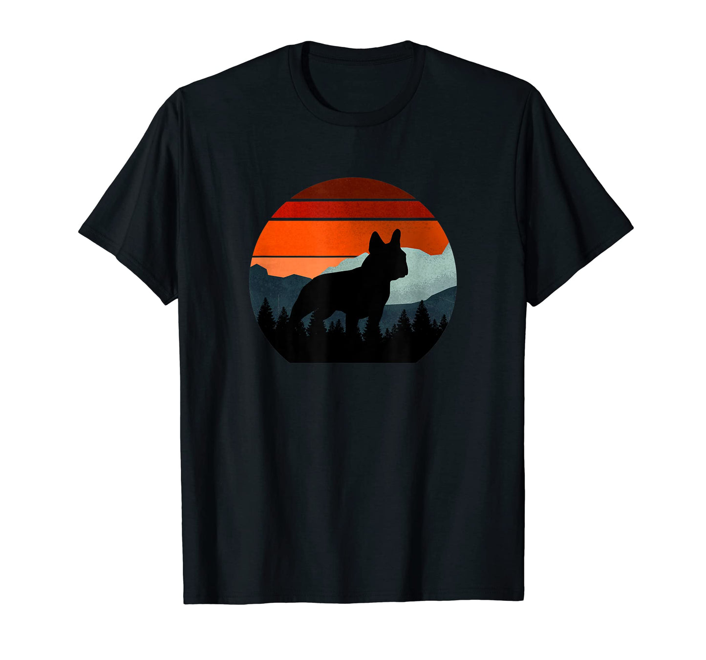 Rugged Country Sky Forest Frenchie T-Shirt - Casual Everyday Wear Unisex - T-Shirt, Sweatshirt, Hoodie