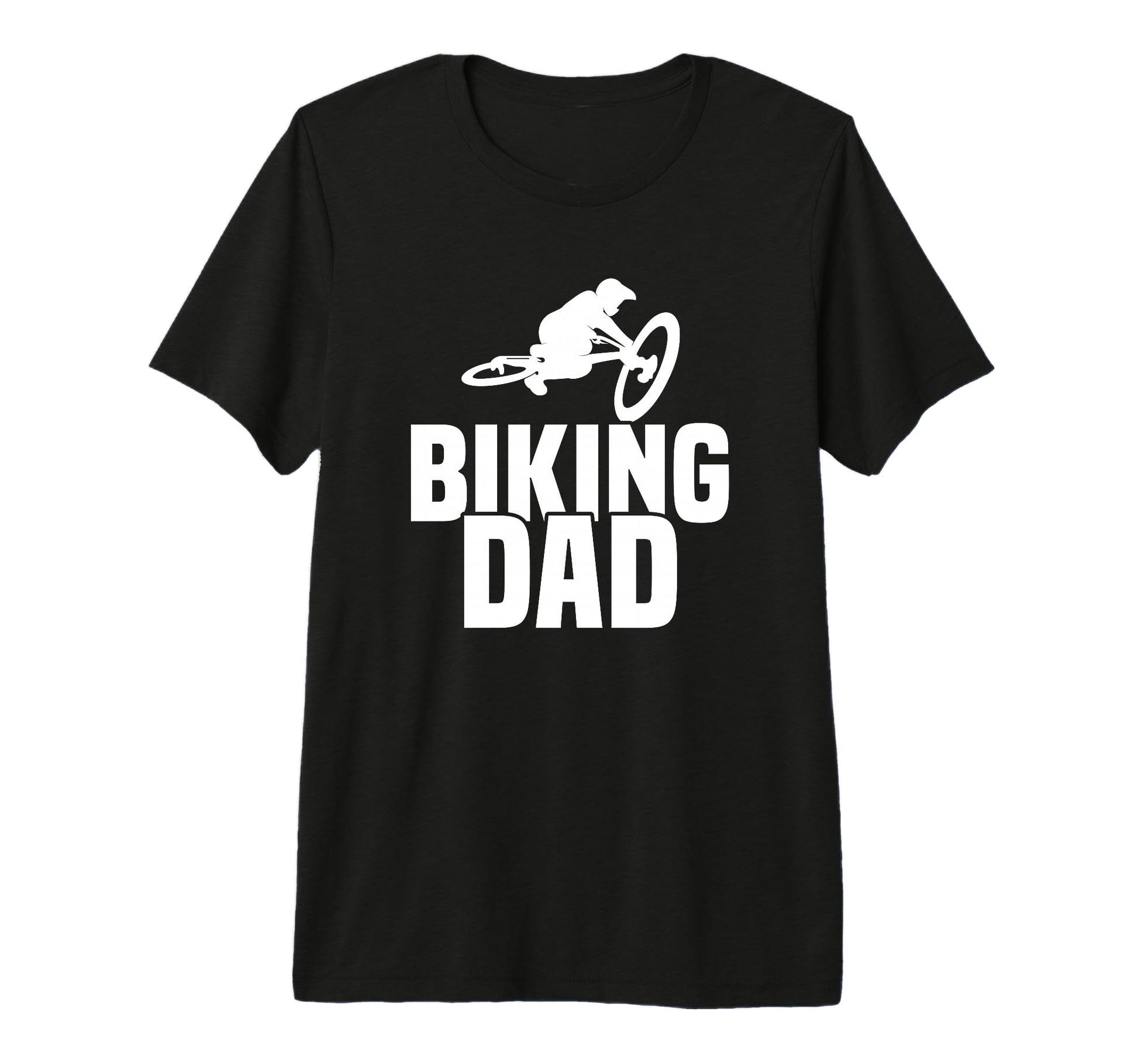 Biking Dad Bike Jump Tri Blend T-Shirt - Casual Everyday Wear Unisex - T-Shirt, Sweatshirt, Hoodie