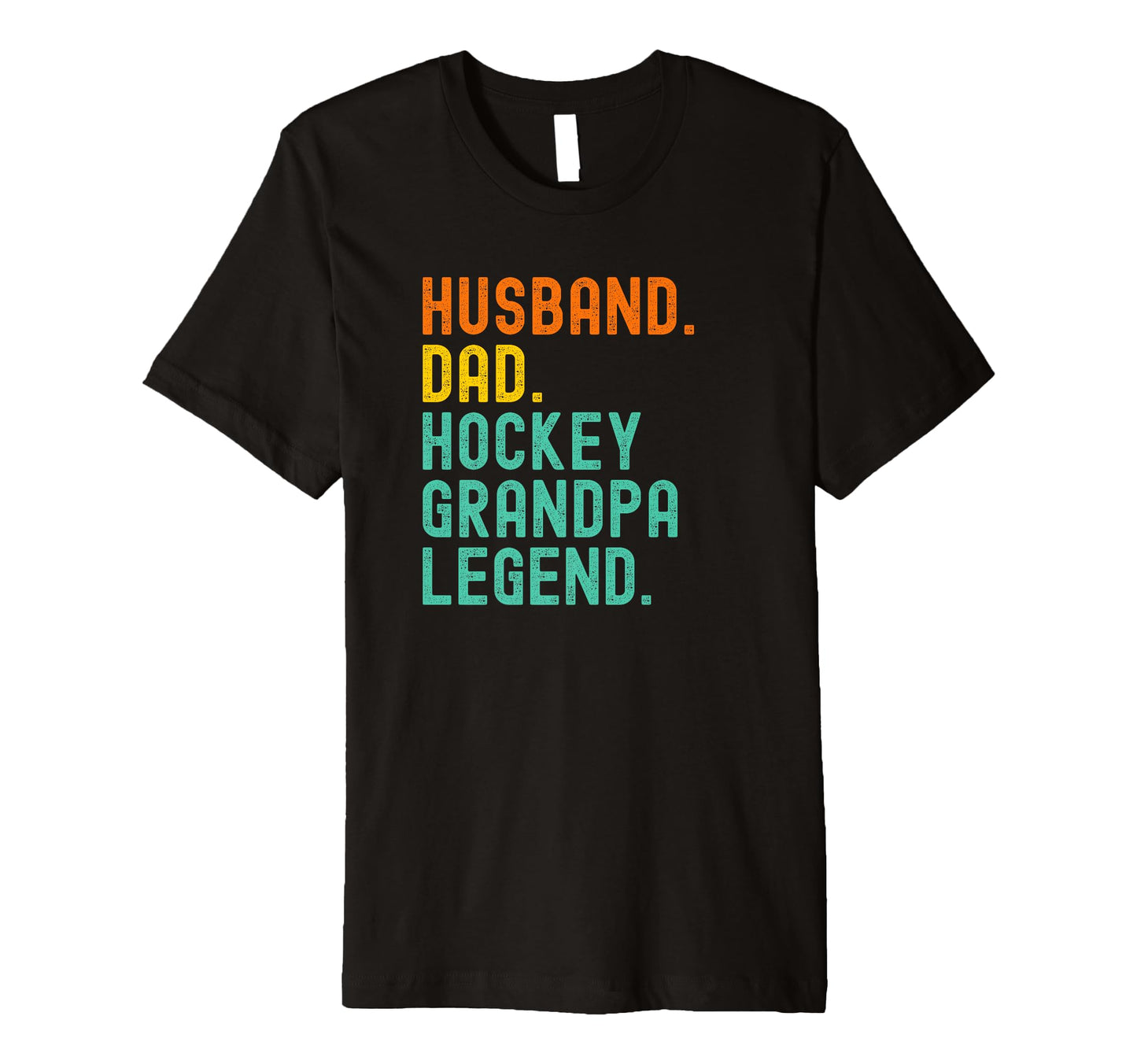 Mens Husband Dad Hockey Grandpa T-Shirt - Fun Novelty Design Men Women - T-Shirt, Sweatshirt, Hoodie