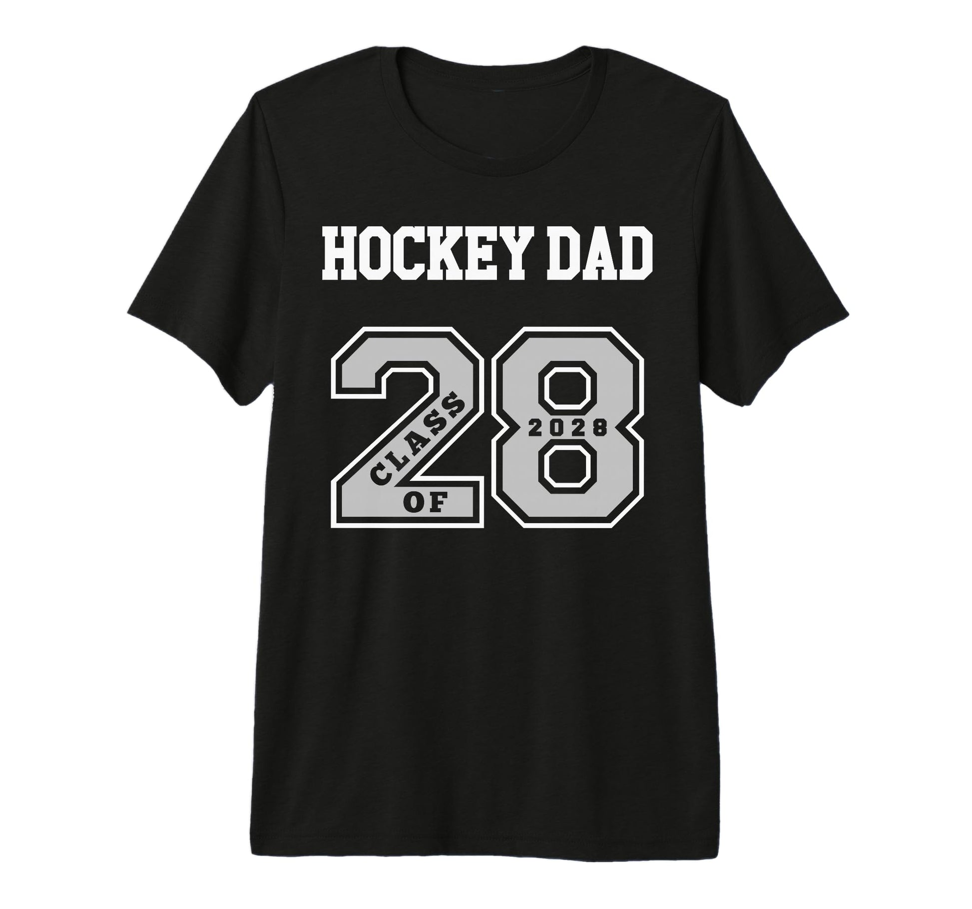 Hockey Dad Class 2028 Hockey Dad 28 T-Shirt - Trendy Graphic for Adults - T-Shirt, Sweatshirt, Hoodie
