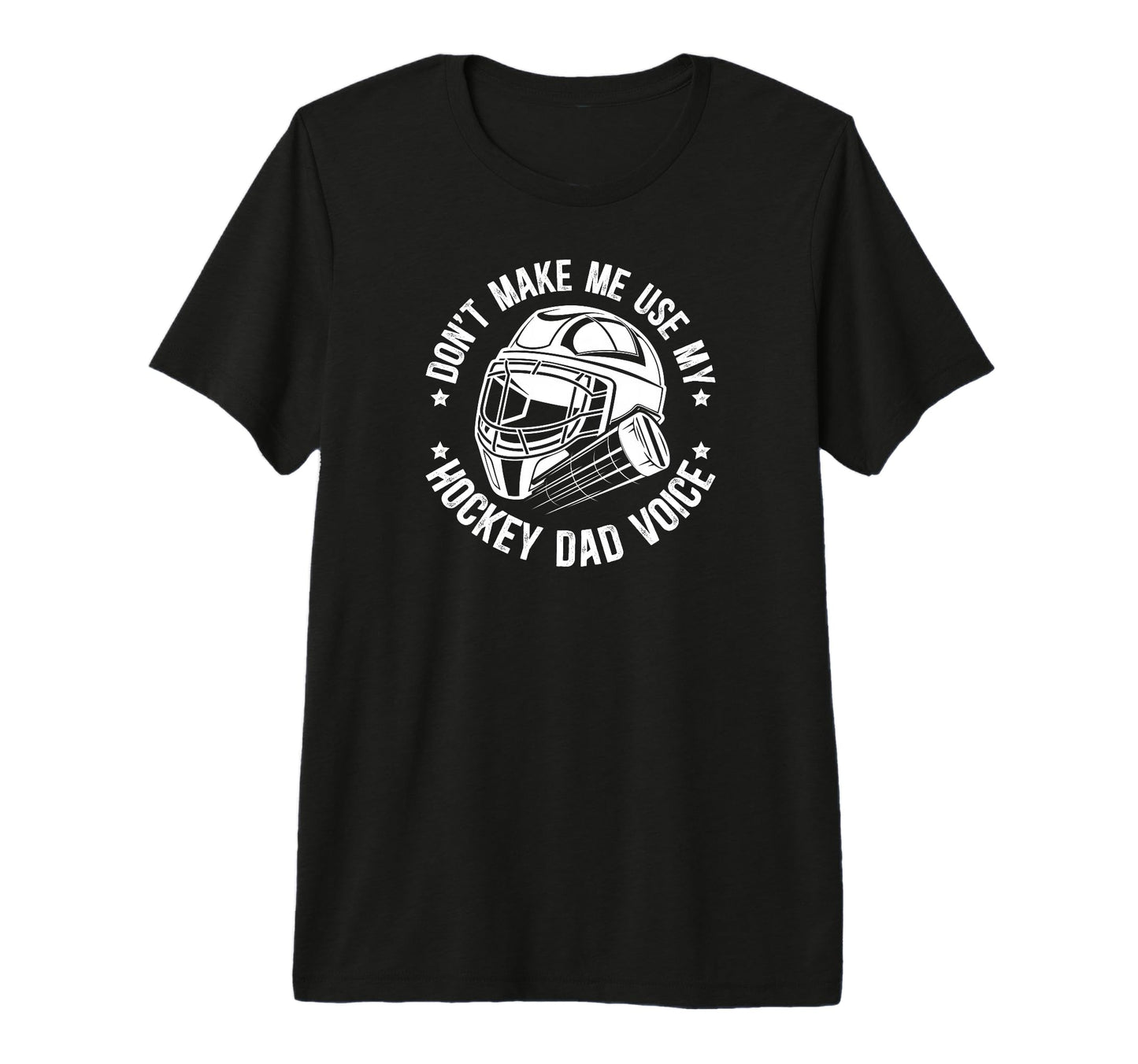 Mens Hockey Dad Voice Ice Hockey T-Shirt - Minimalist Print Men Women - T-Shirt, Sweatshirt, Hoodie