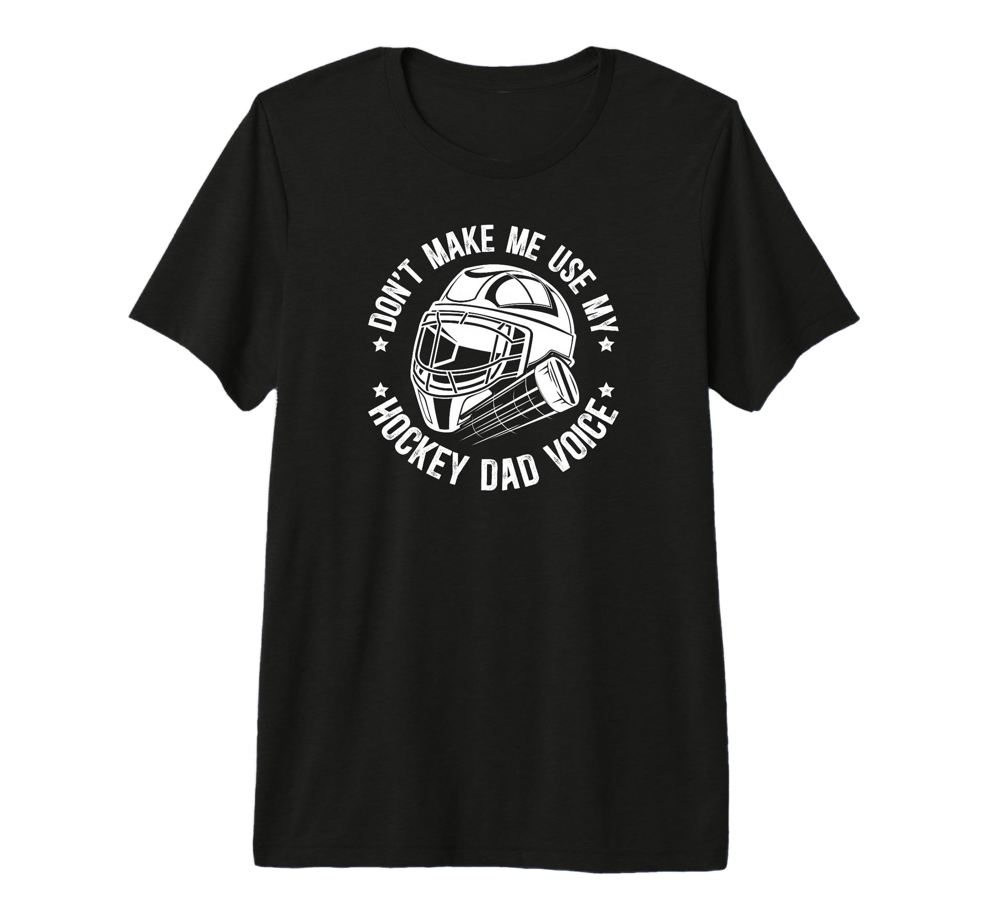 Mens Hockey Dad Voice Ice Hockey T-Shirt - Minimalist Print Men Women - T-Shirt, Sweatshirt, Hoodie
