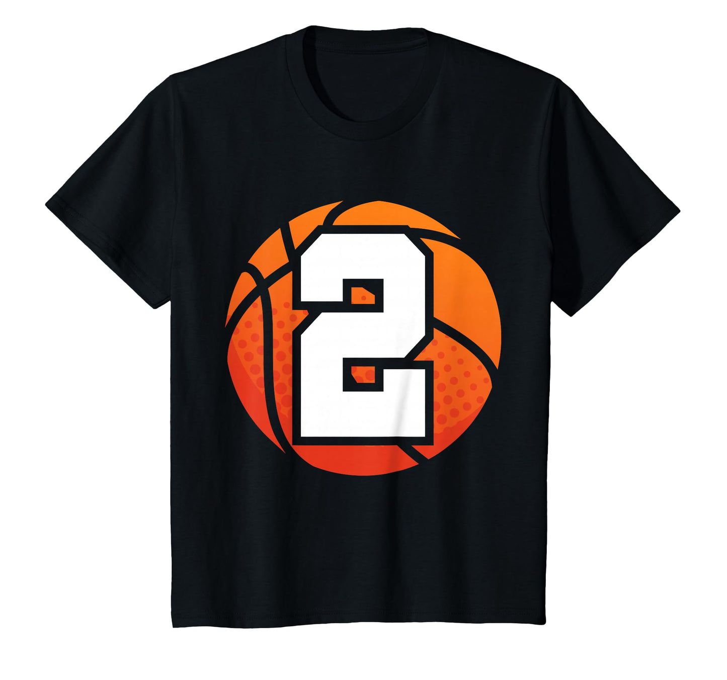 Basketball Birthday Number 2 Two Year T-Shirt - Trendy Graphic Men Women - T-Shirt, Sweatshirt, Hoodie